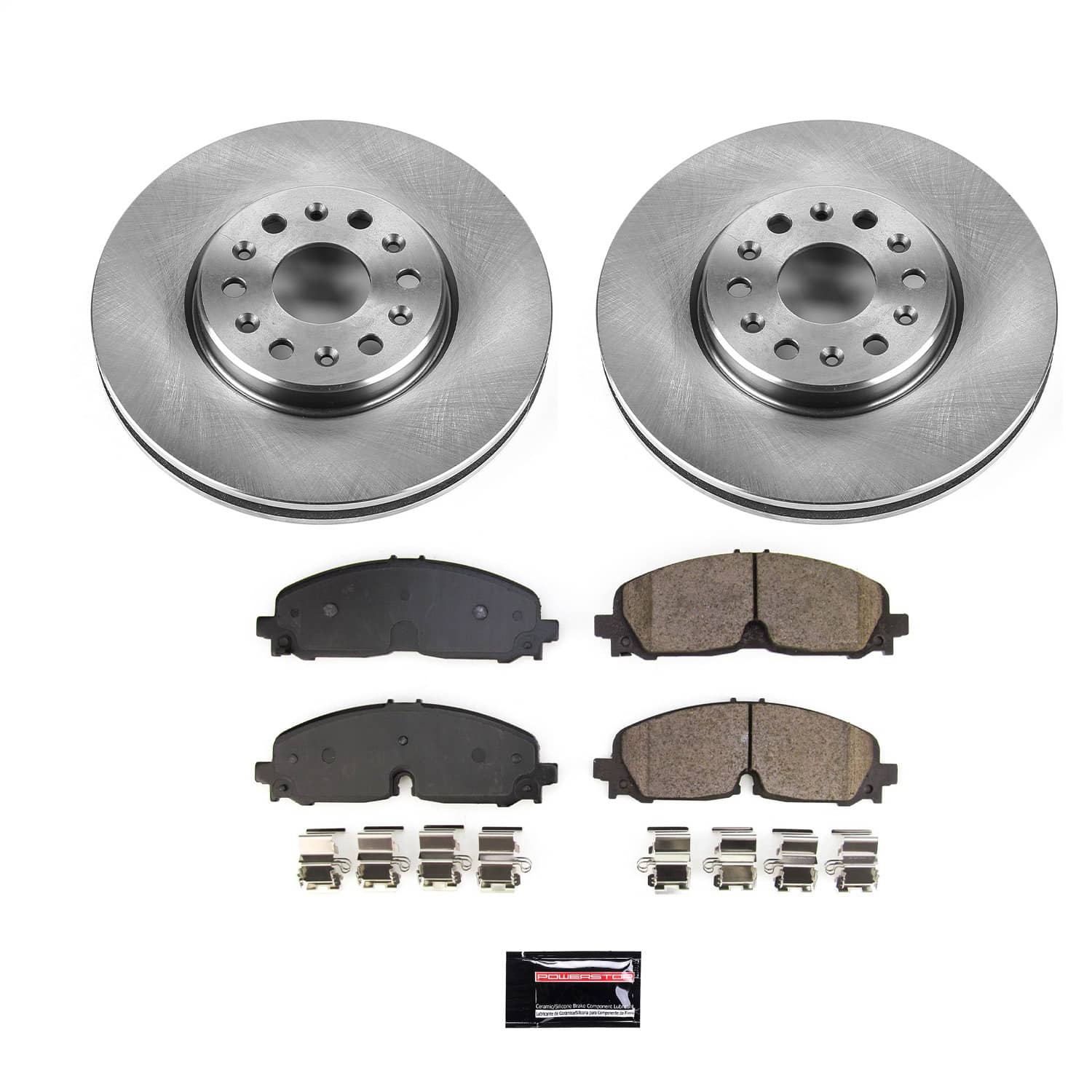 Power Stop - KOE8739 - Front - Disc Brake Pad and Rotor Kit