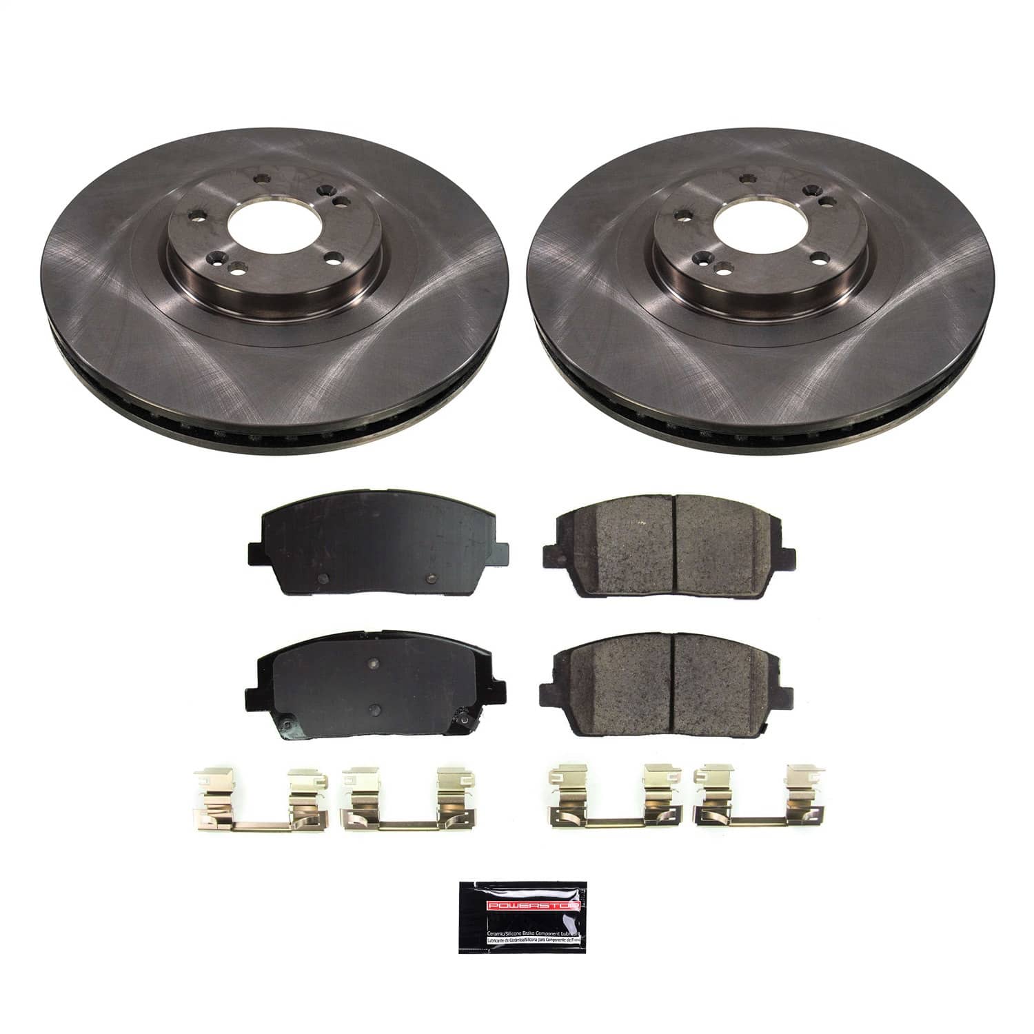 Power Stop - KOE8750 - Front - Disc Brake Pad and Rotor Kit