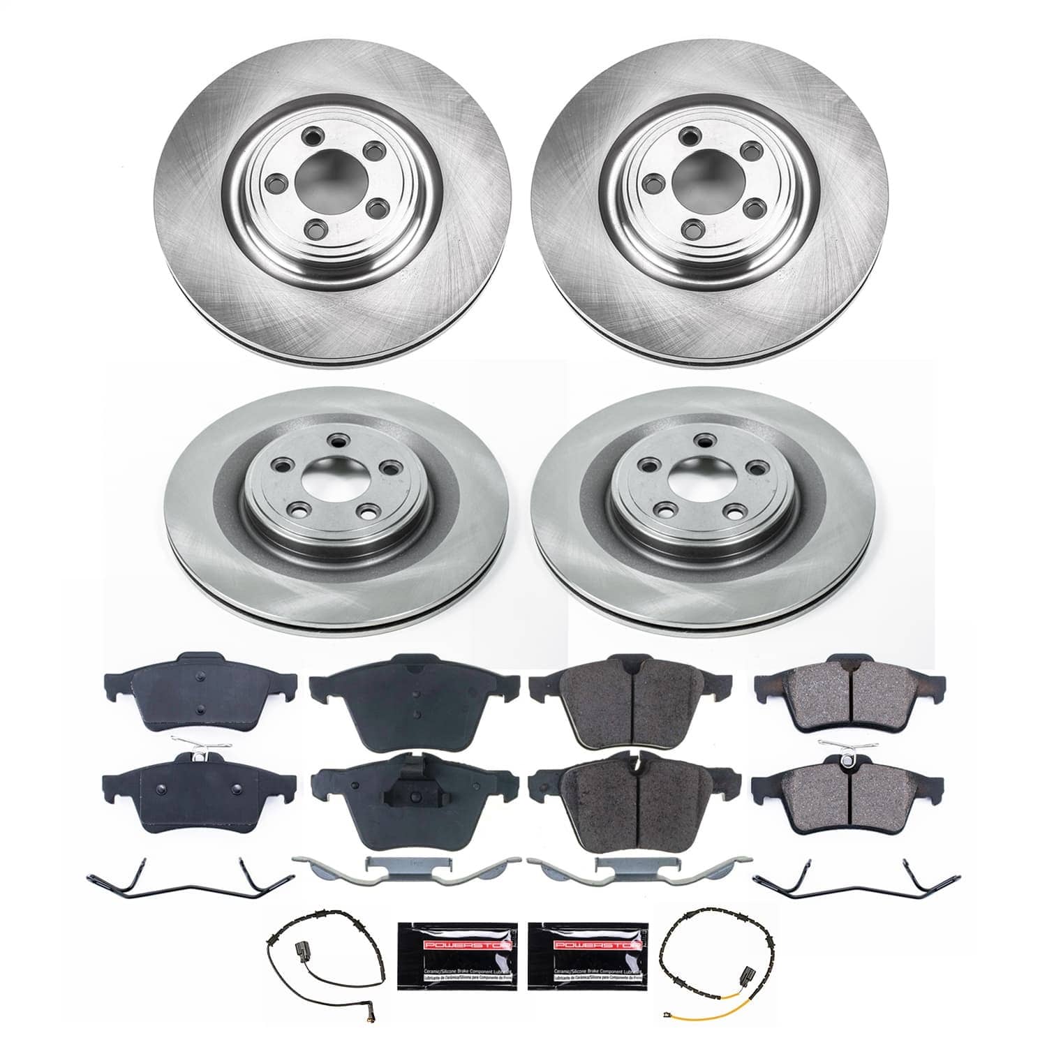 Power Stop - KOE8891 - Front and Rear - Disc Brake Pad and Rotor Kit