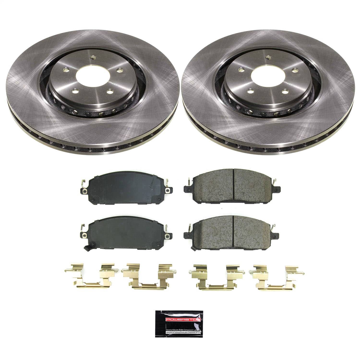 Power Stop - KOE9206 - Front - Disc Brake Pad and Rotor Kit