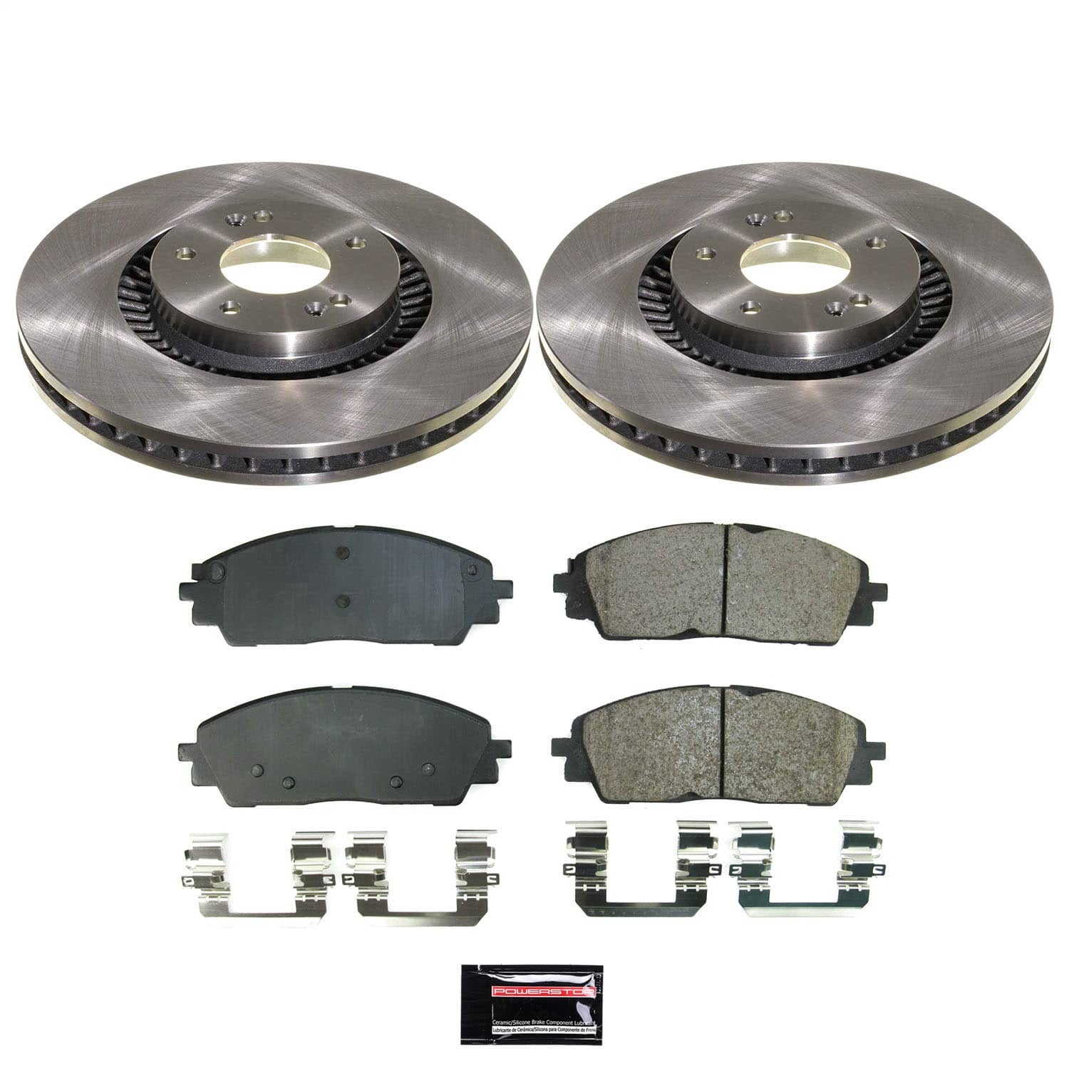 Power Stop - KOE9208 - Front - Disc Brake Pad and Rotor Kit