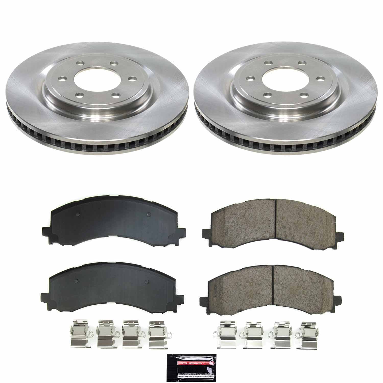 Power Stop - KOE9262 - Front - Disc Brake Pad and Rotor Kit