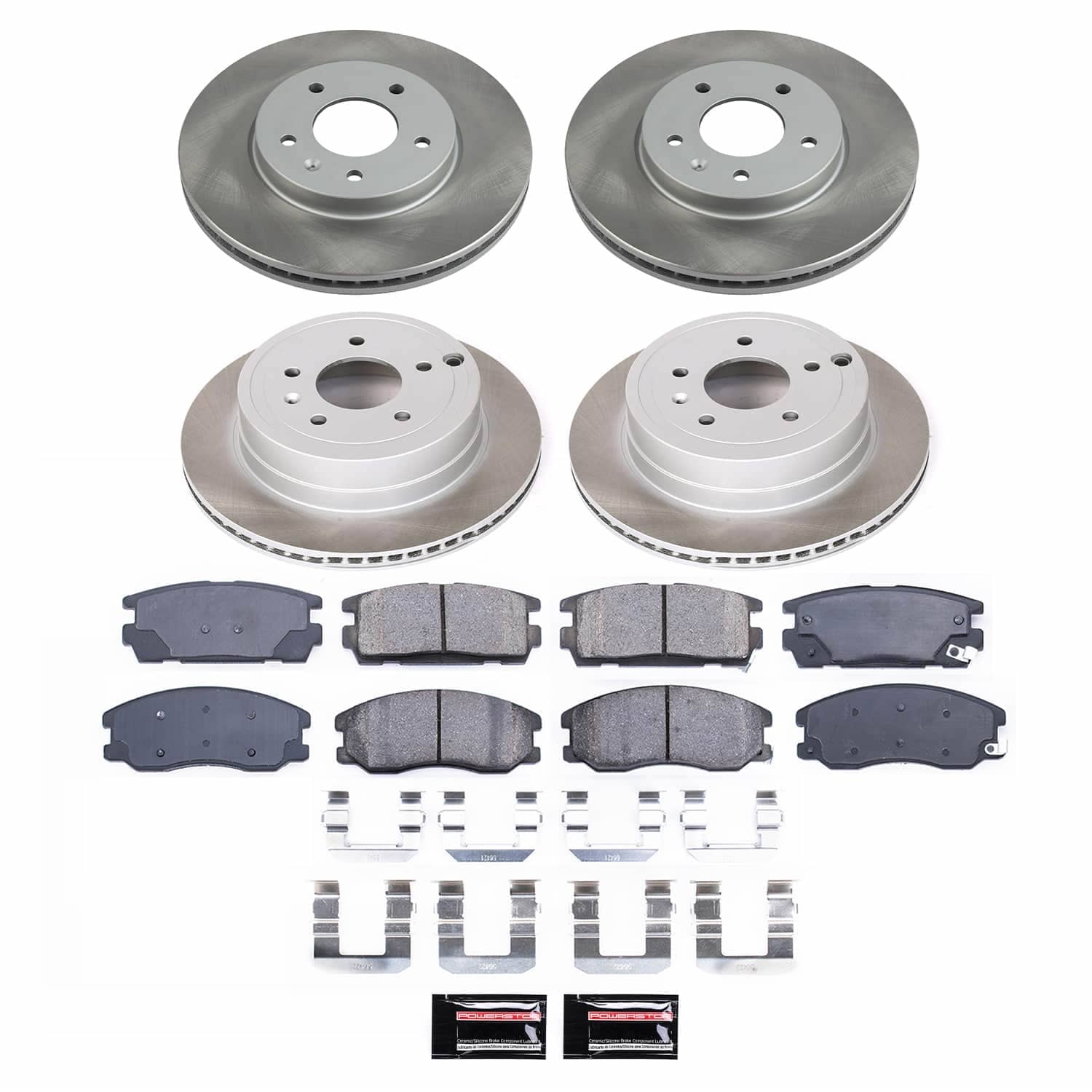 Power Stop - SC2091 - Front and Rear - Disc Brake Pad and Rotor Kit