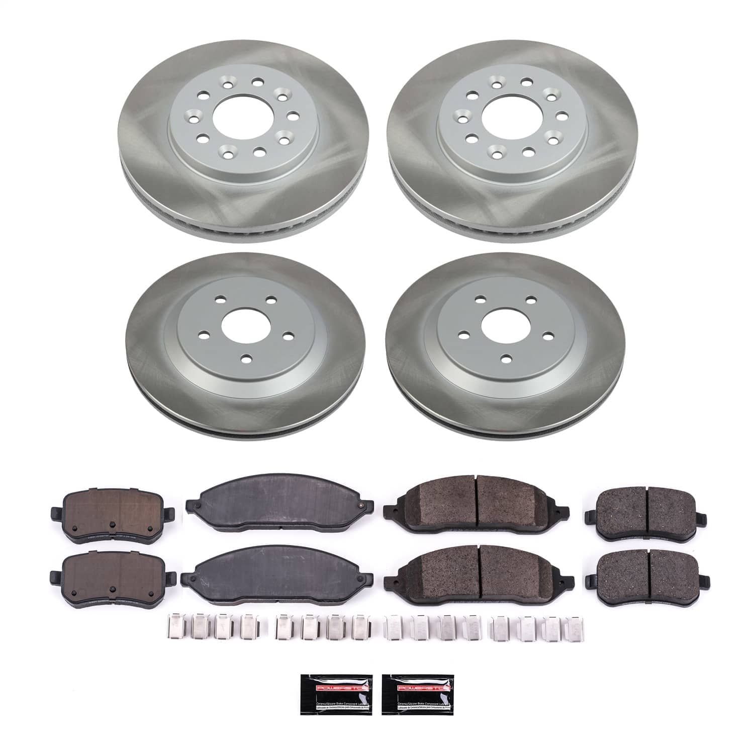 Power Stop - SC2828 - Front and Rear - Disc Brake Pad and Rotor Kit