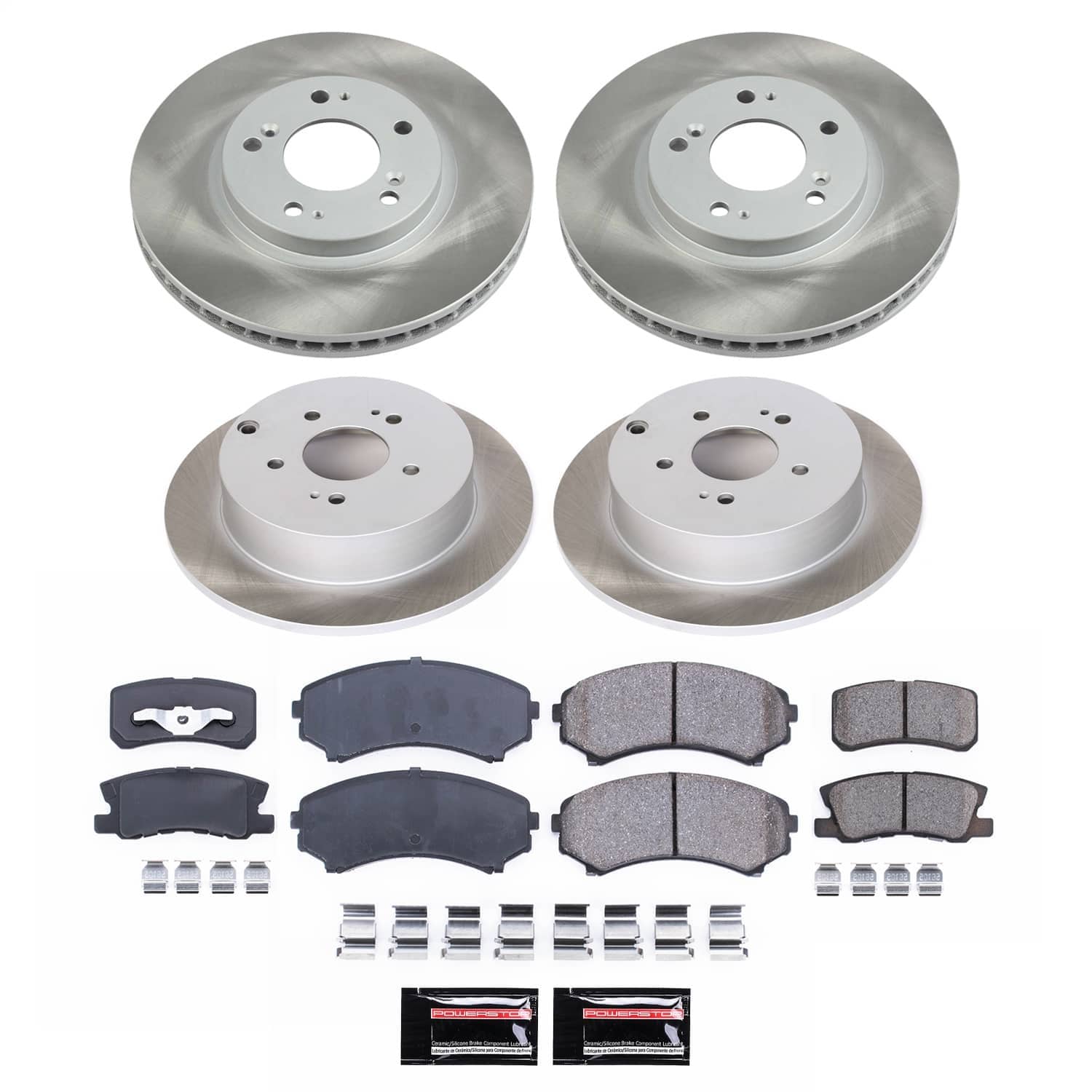 Power Stop - SC4461 - Front and Rear - Disc Brake Pad and Rotor Kit