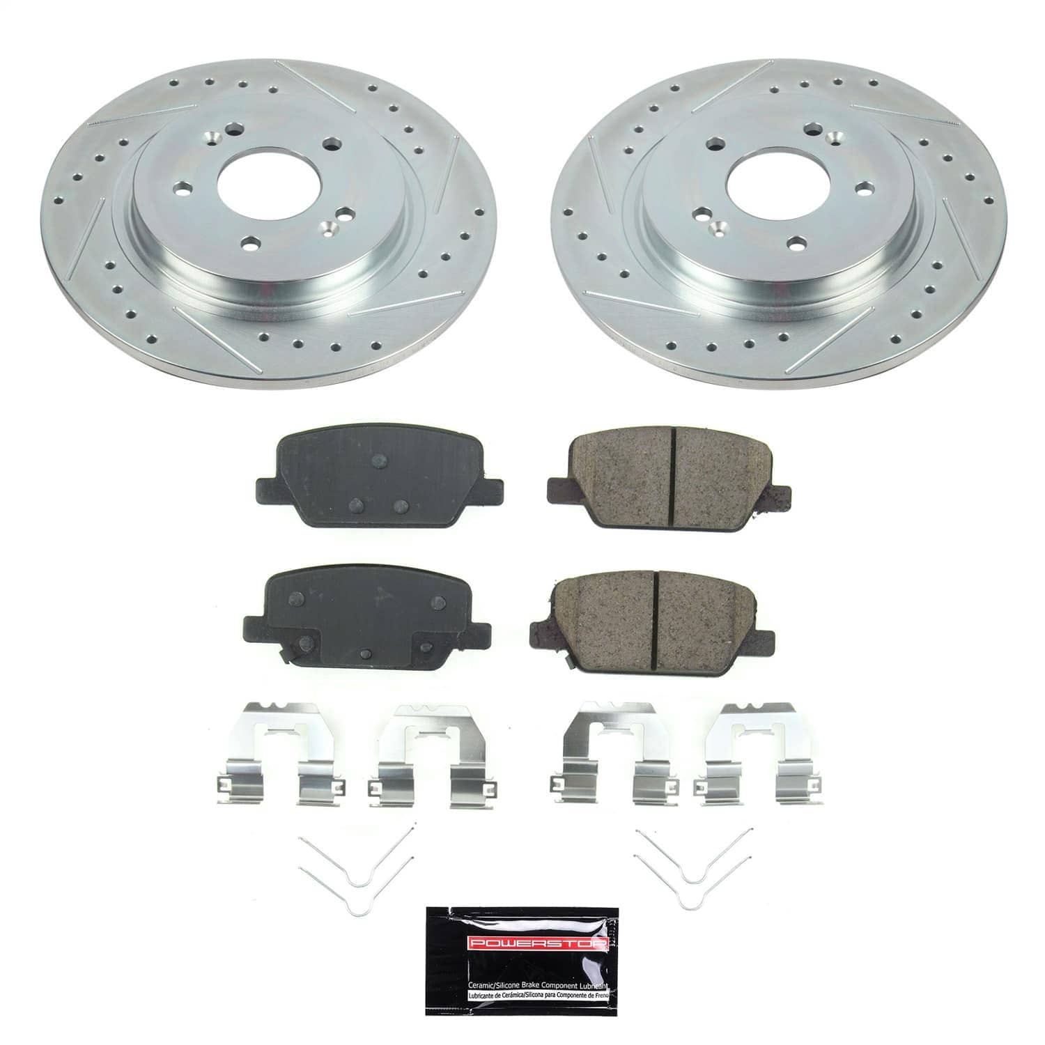 Power Stop - SC8310 - Rear - Disc Brake Pad and Rotor Kit