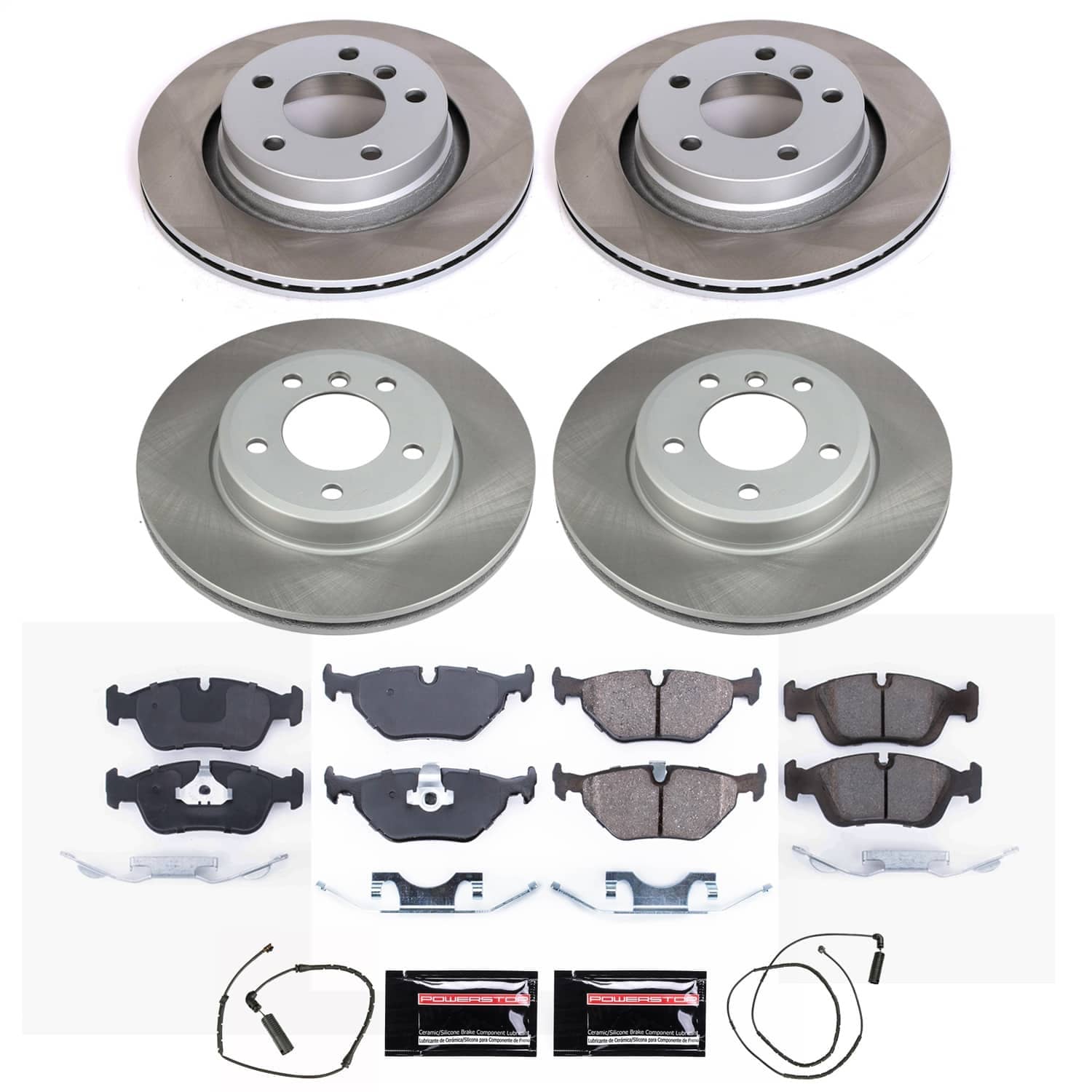 Power Stop - SC871 - Front and Rear - Disc Brake Pad and Rotor Kit