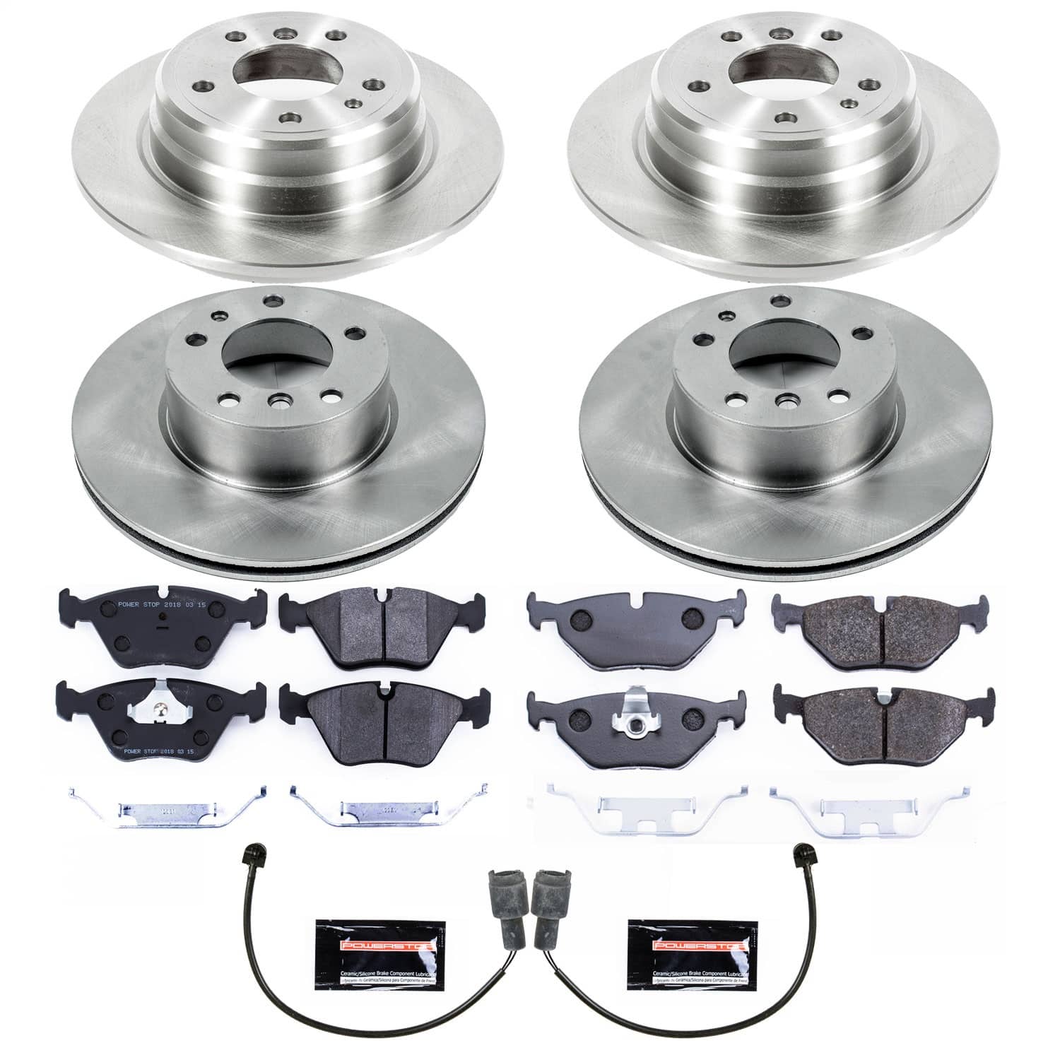 Power Stop - TDSK392 - Front and Rear - Disc Brake Pad and Rotor Kit
