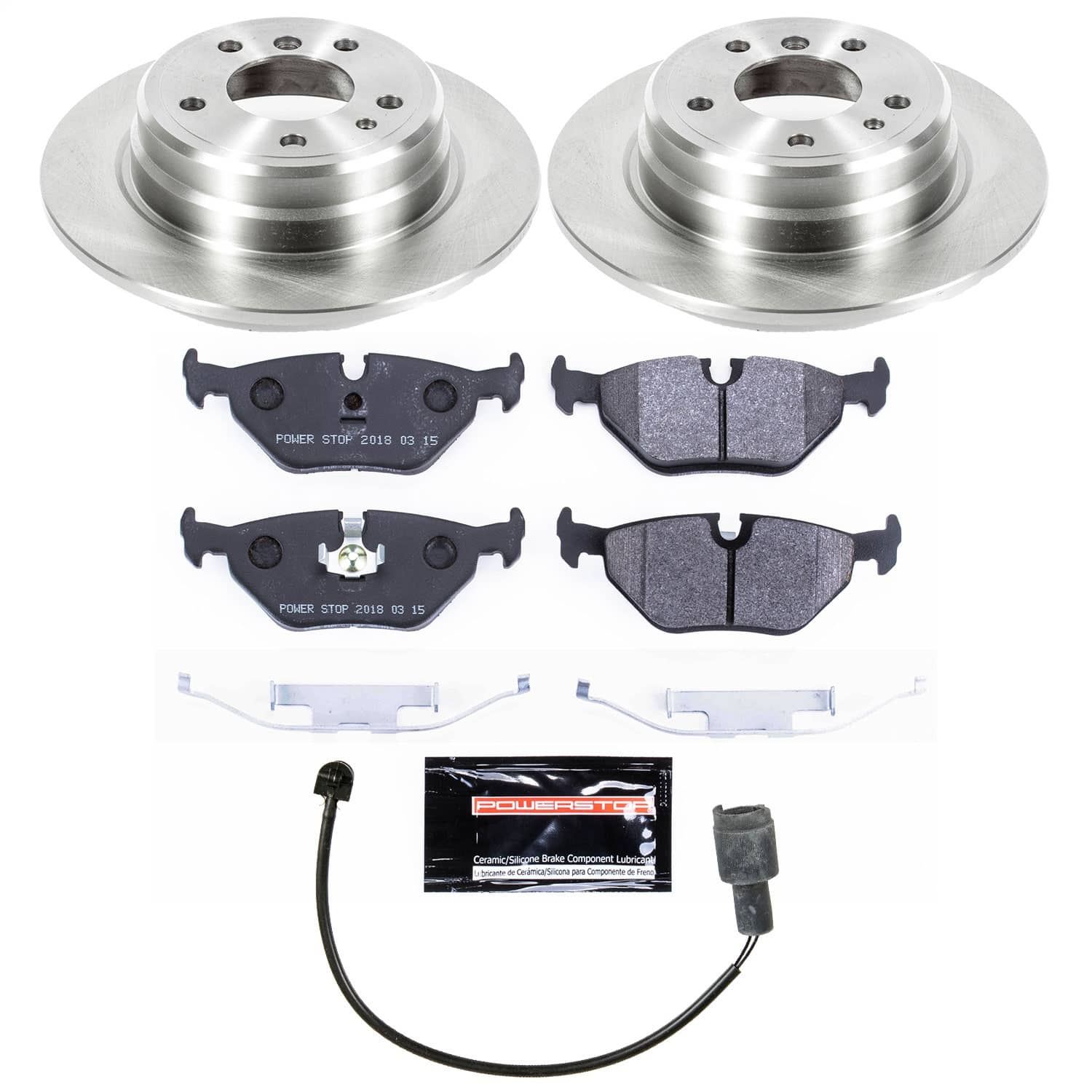 Power Stop - TDSK393 - Rear - Disc Brake Pad and Rotor Kit