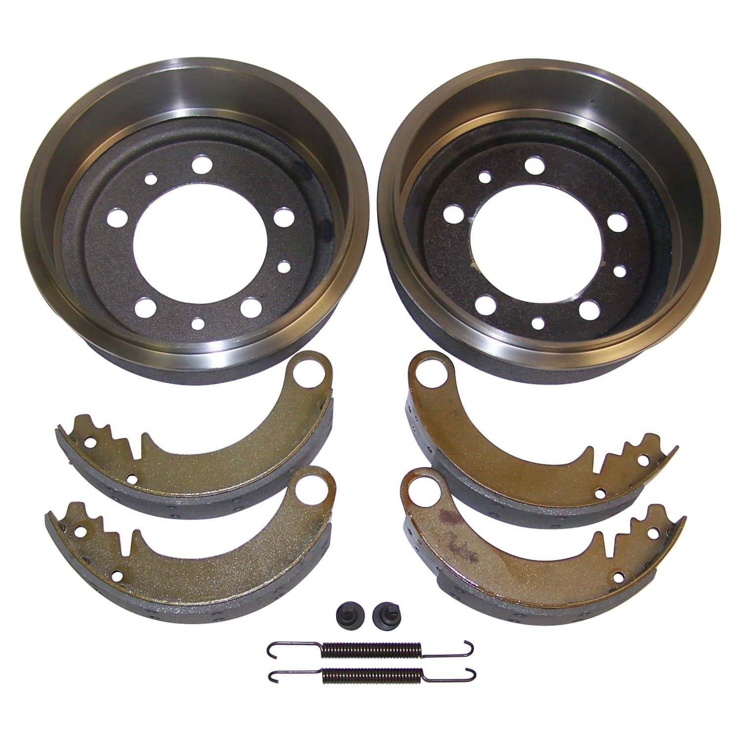 Crown Automotive Jeep Replacement - 808770KE - Front and Rear - Drum Brake Shoe and Drum Kit image 1