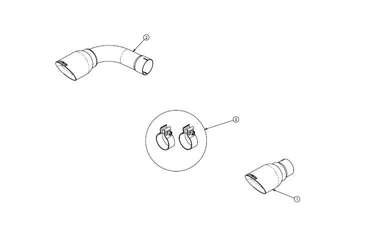 Corsa Performance - 14492 - Exhaust Tail Pipe Tip image 1