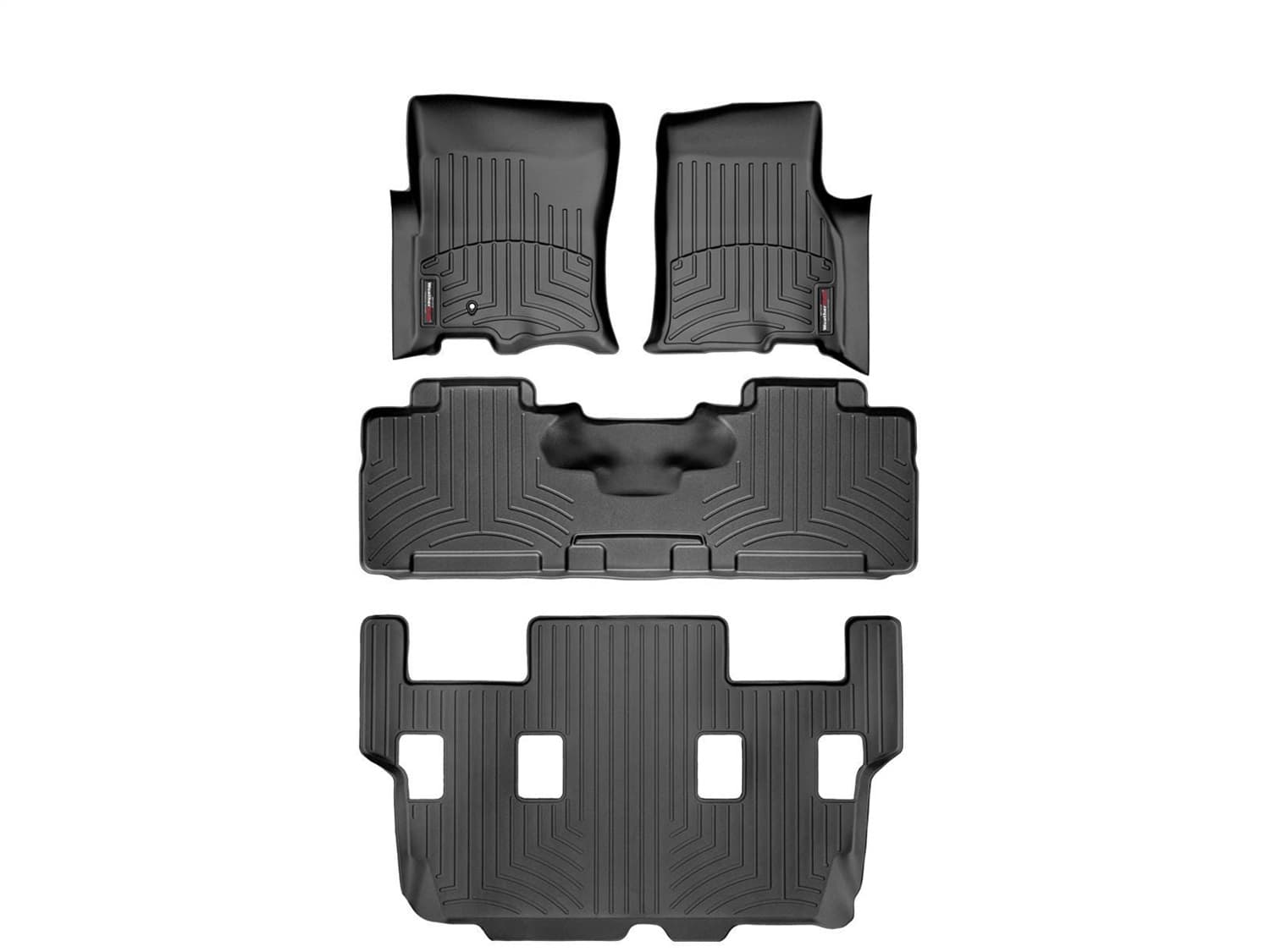 Weathertech - 44107-1-2-6 - Front Rear and Third Row - Floor Mat Set image 1