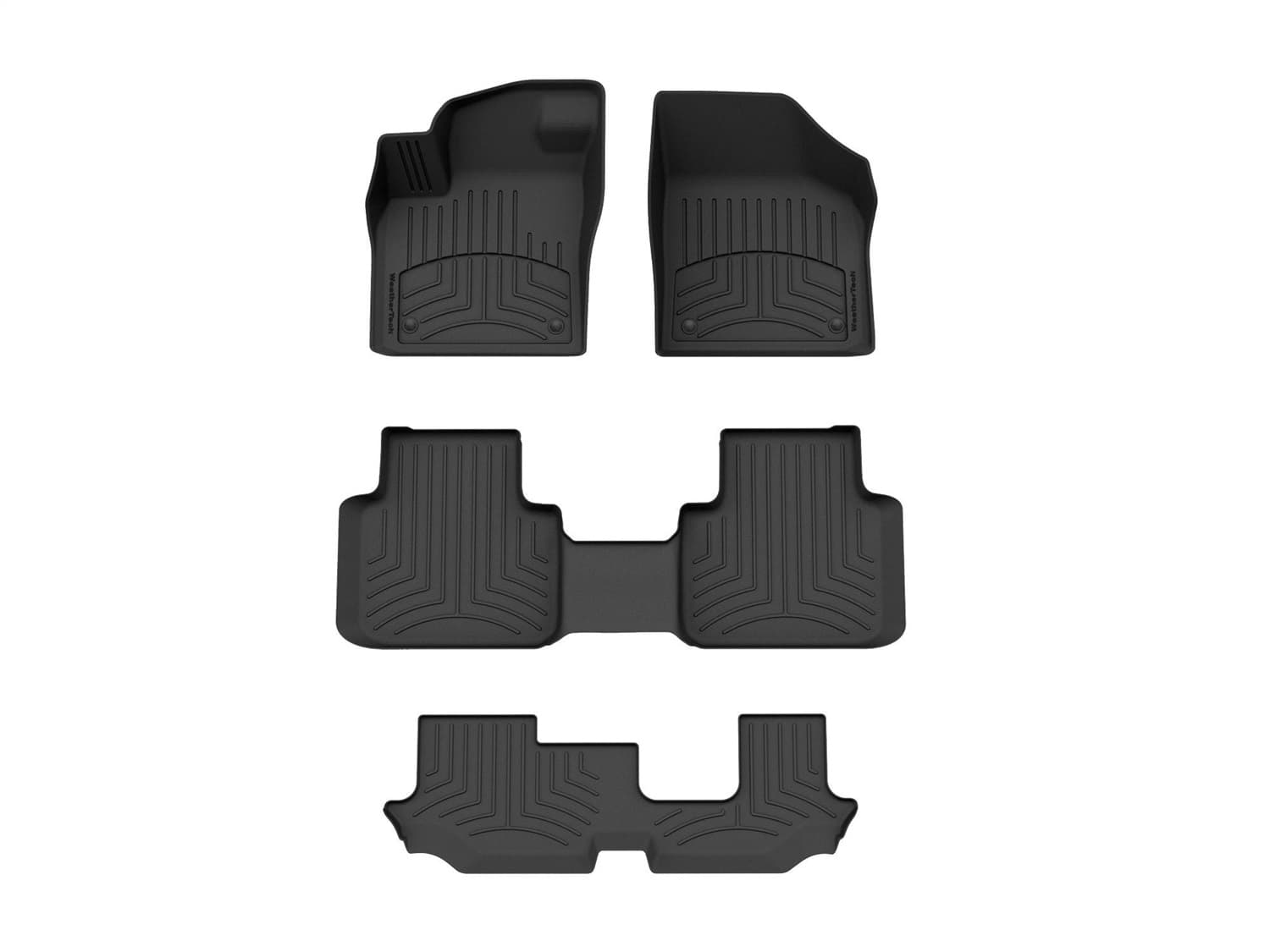 Weathertech - 441084-1-4-3IM - Front Rear and Third Row - Floor Mat Set image 1