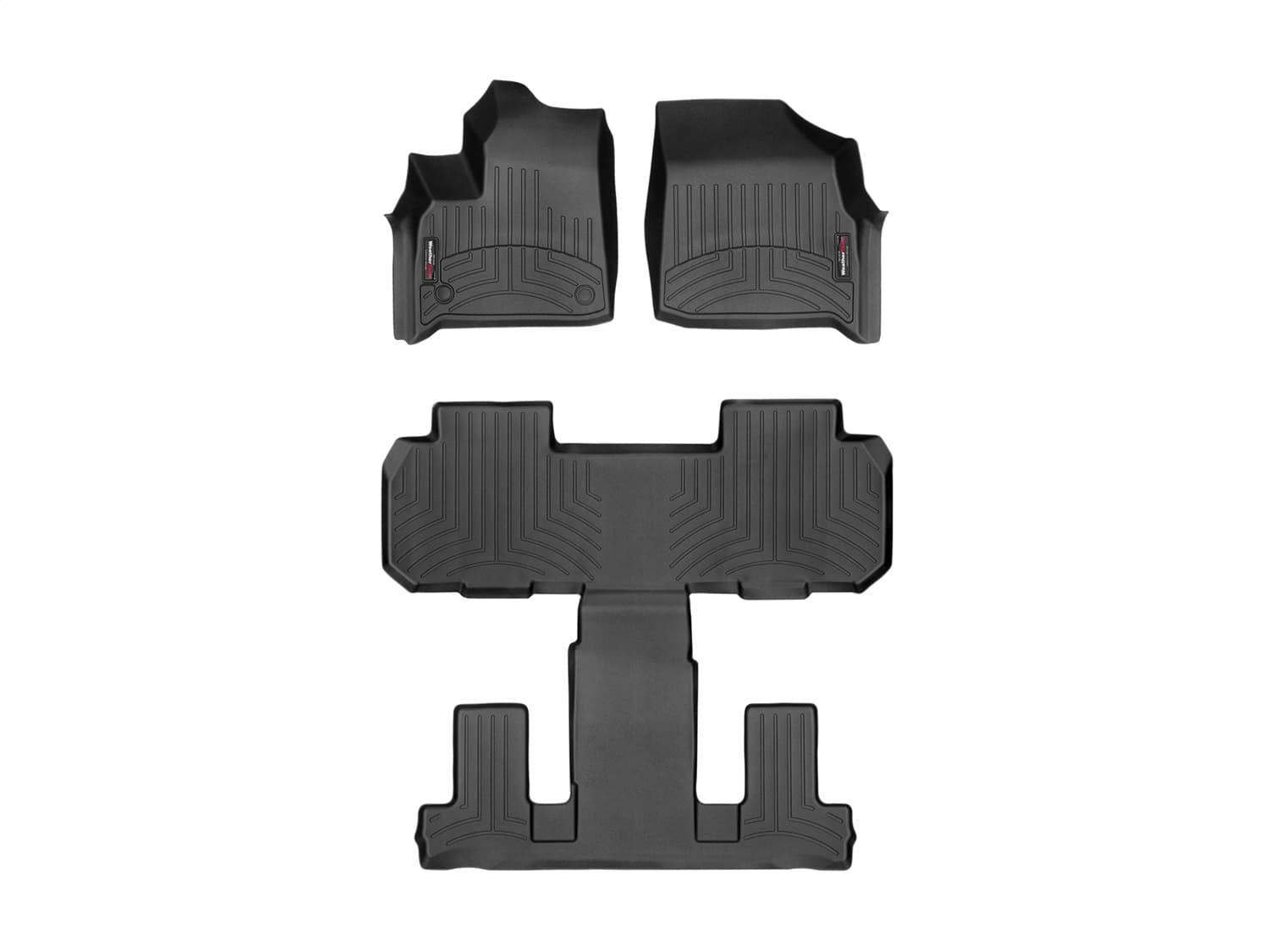 Weathertech - 441228-1-2 - Front Rear and Third Row - Floor Mat Set image 1