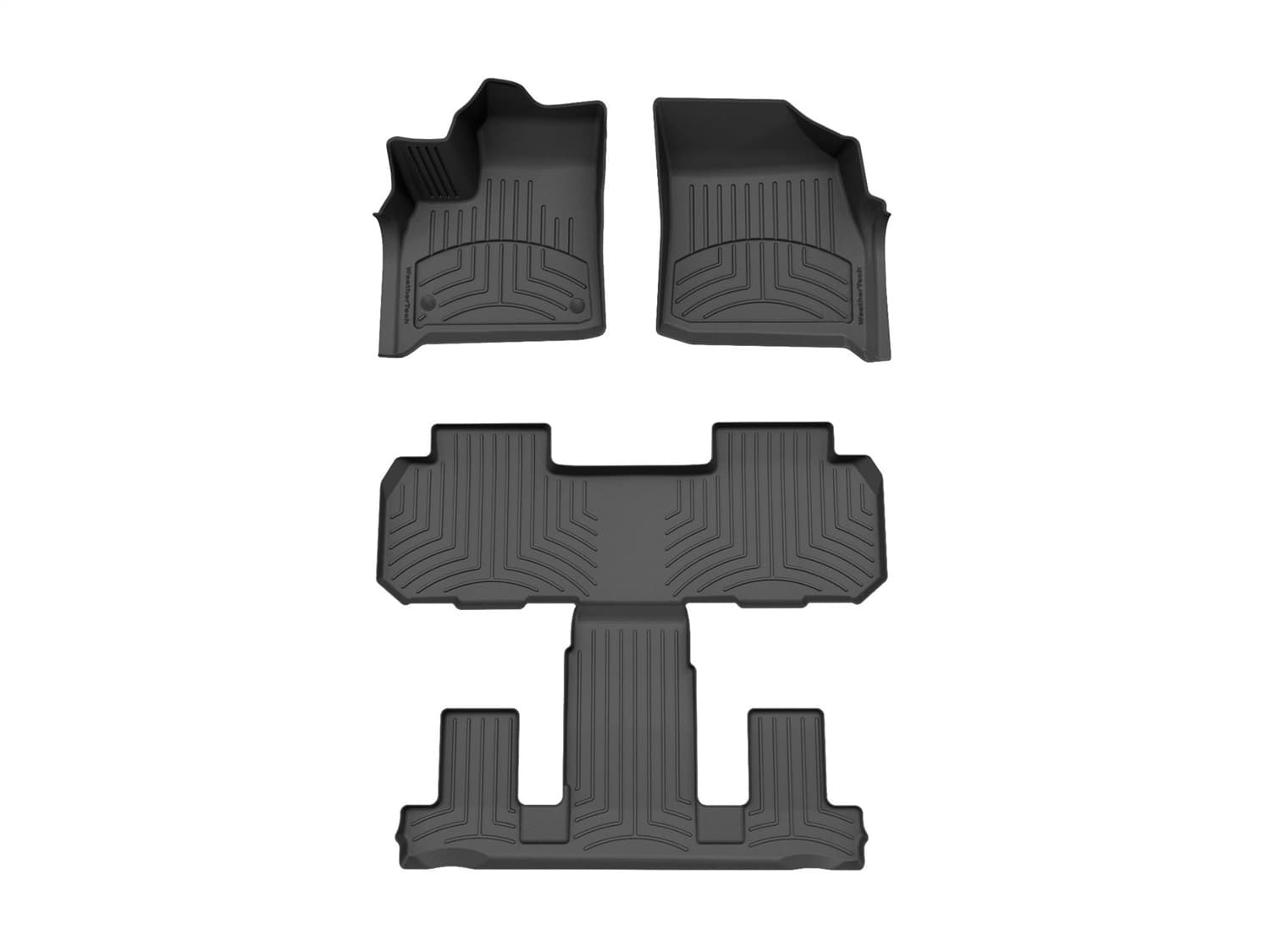 Weathertech - 4412691-4412282IM - Front Rear and Third Row - Floor Mat Set image 1