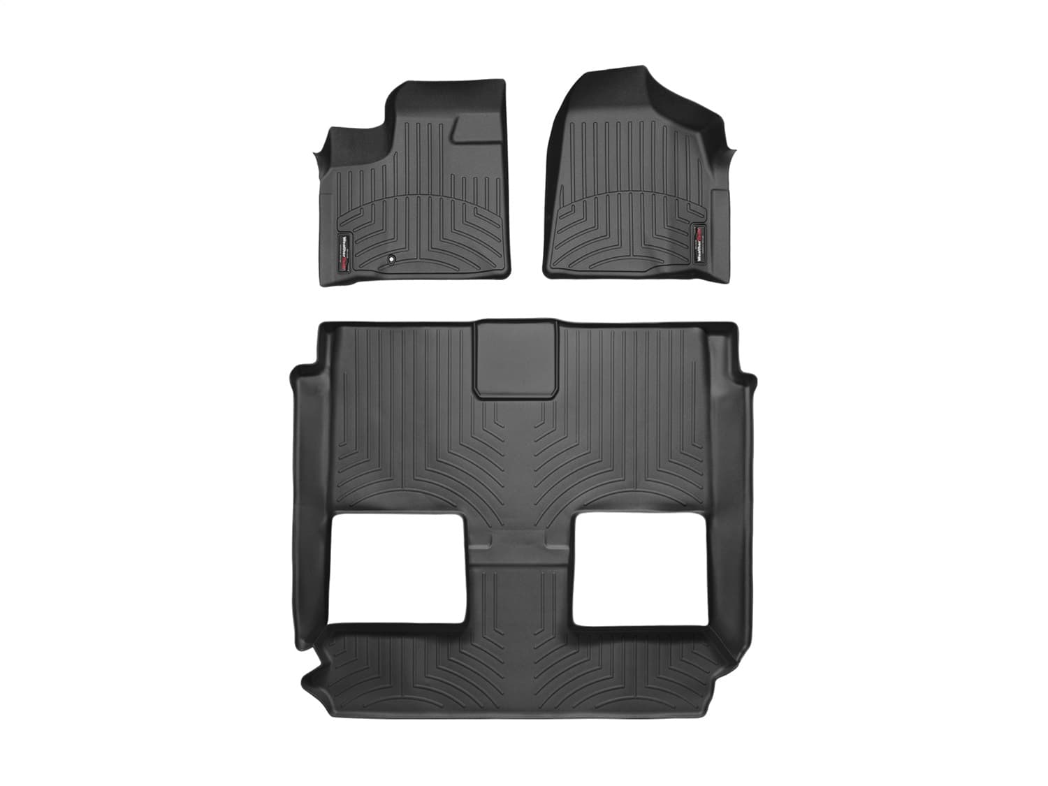 Weathertech - 44141-1-4 - Front Rear and Third Row - Floor Mat Set image 1