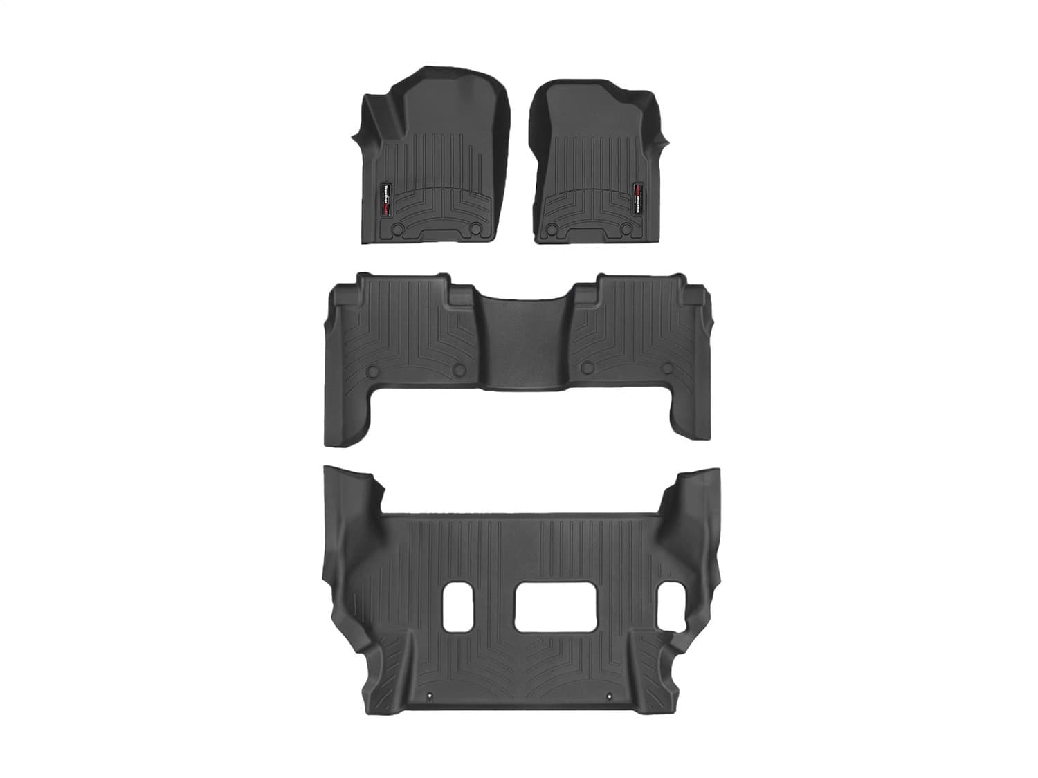 Weathertech - 441502-1-2-449562 - Front Rear and Third Row - Floor Mat Set image 1