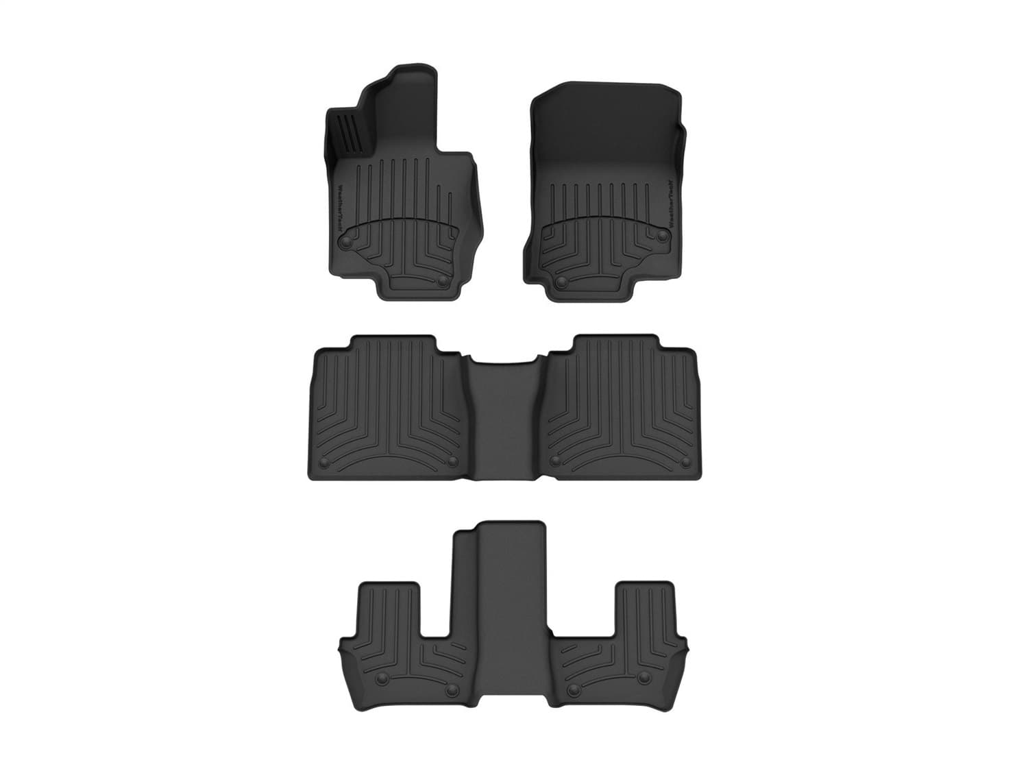 Weathertech - 4415331-441595-3-4IM - Front Rear and Third Row - Floor Mat Set image 1