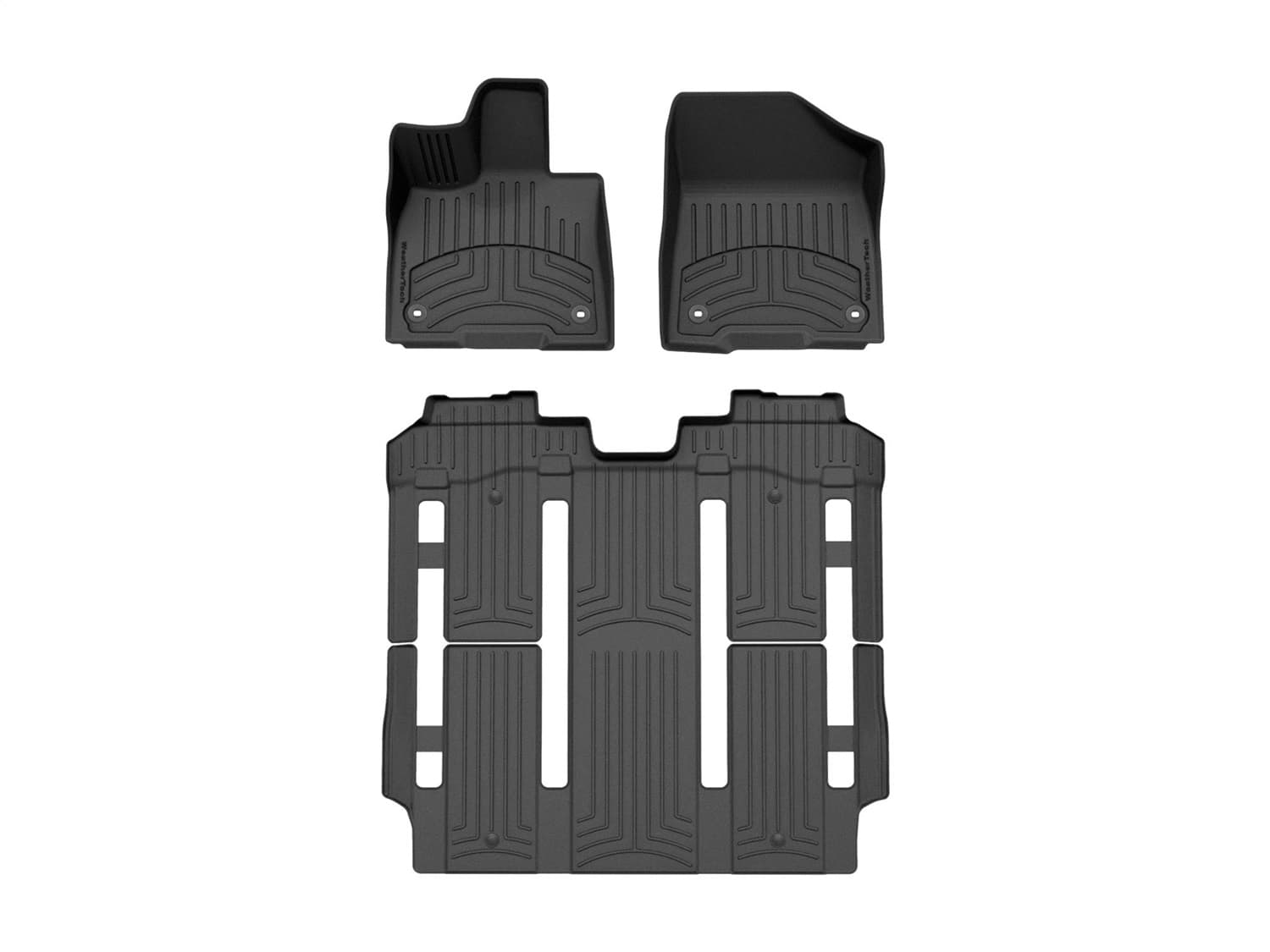 Weathertech - 441641-1-2IM - Front Rear and Third Row - Floor Mat Set image 1