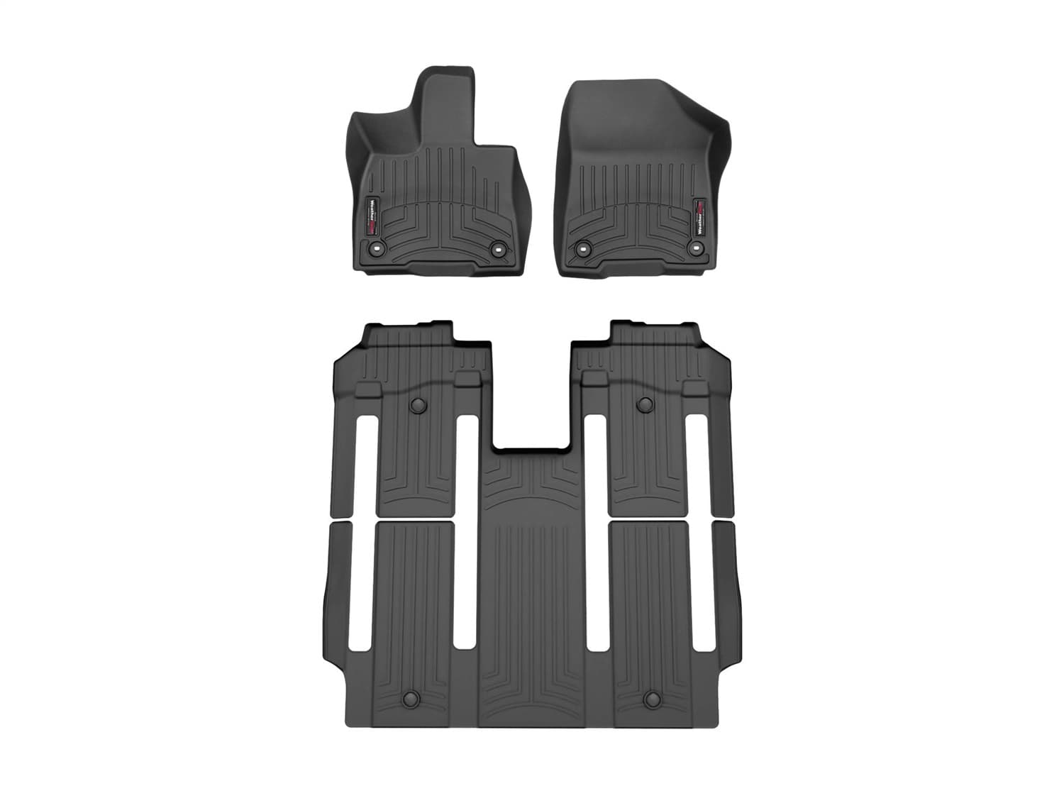 Weathertech - 441641-1-5 - Front Rear and Third Row - Floor Mat Set image 1