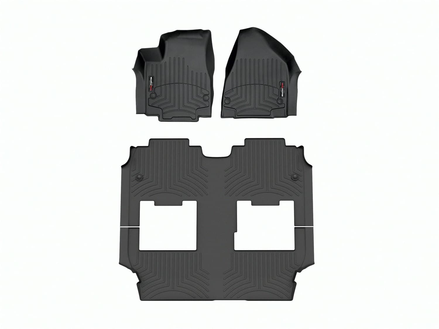Weathertech - 441662-1-2 - Front Rear and Third Row - Floor Mat Set image 1
