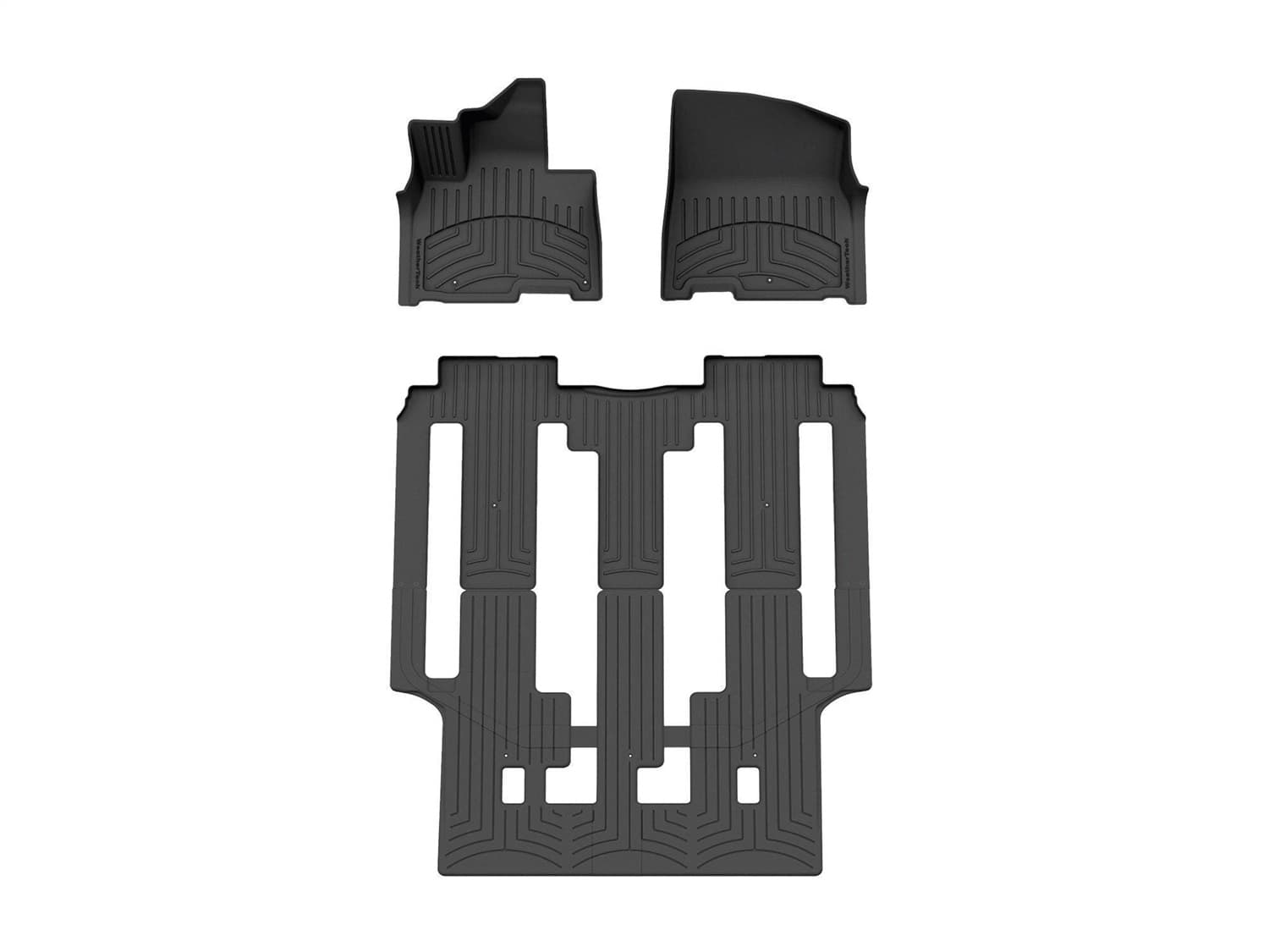 Weathertech - 441672-1-2IM - Front Rear and Third Row - Floor Mat Set image 1