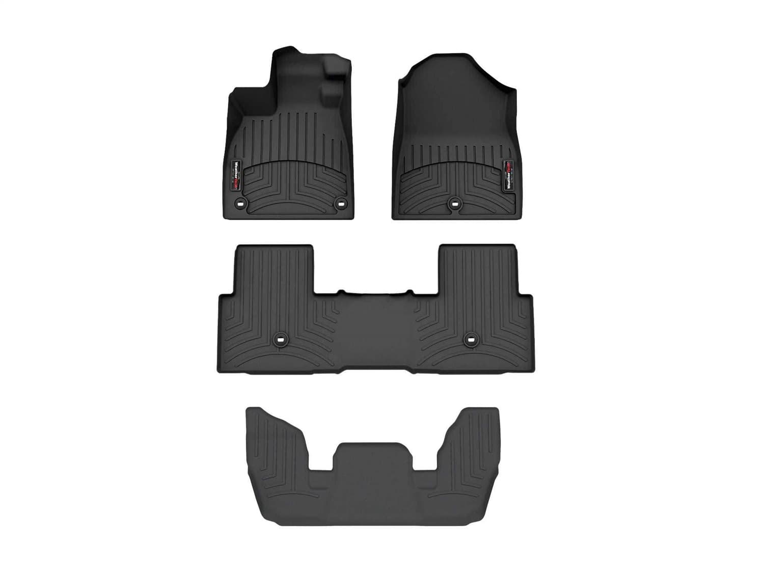 Weathertech - 441796-1-2-4416693 - Front Rear and Third Row - Floor Mat Set image 1