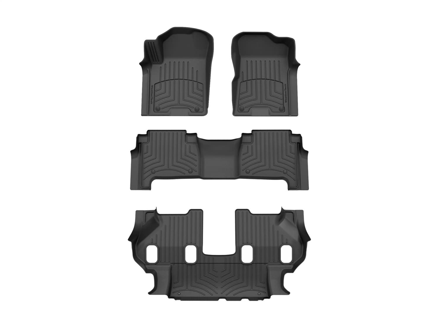 Weathertech - 4418051-441502-2-3IM - Front Rear and Third Row - Floor Mat Set image 1