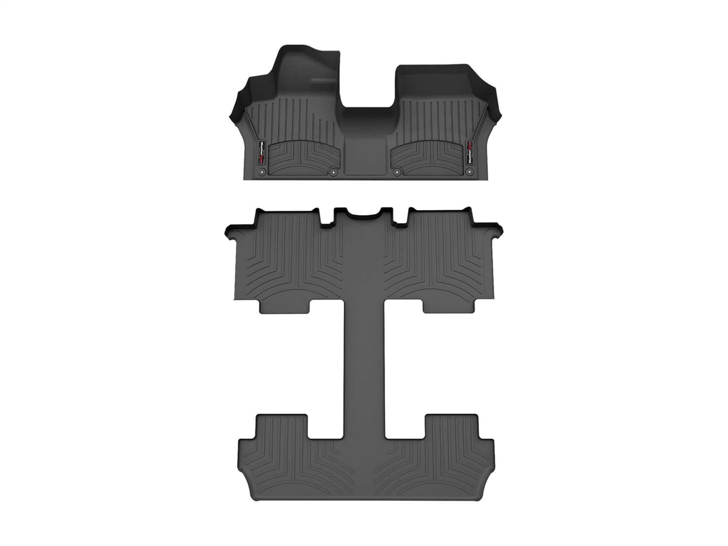 Weathertech - 441824-1-4 - Front Rear and Third Row - Floor Mat Set image 1