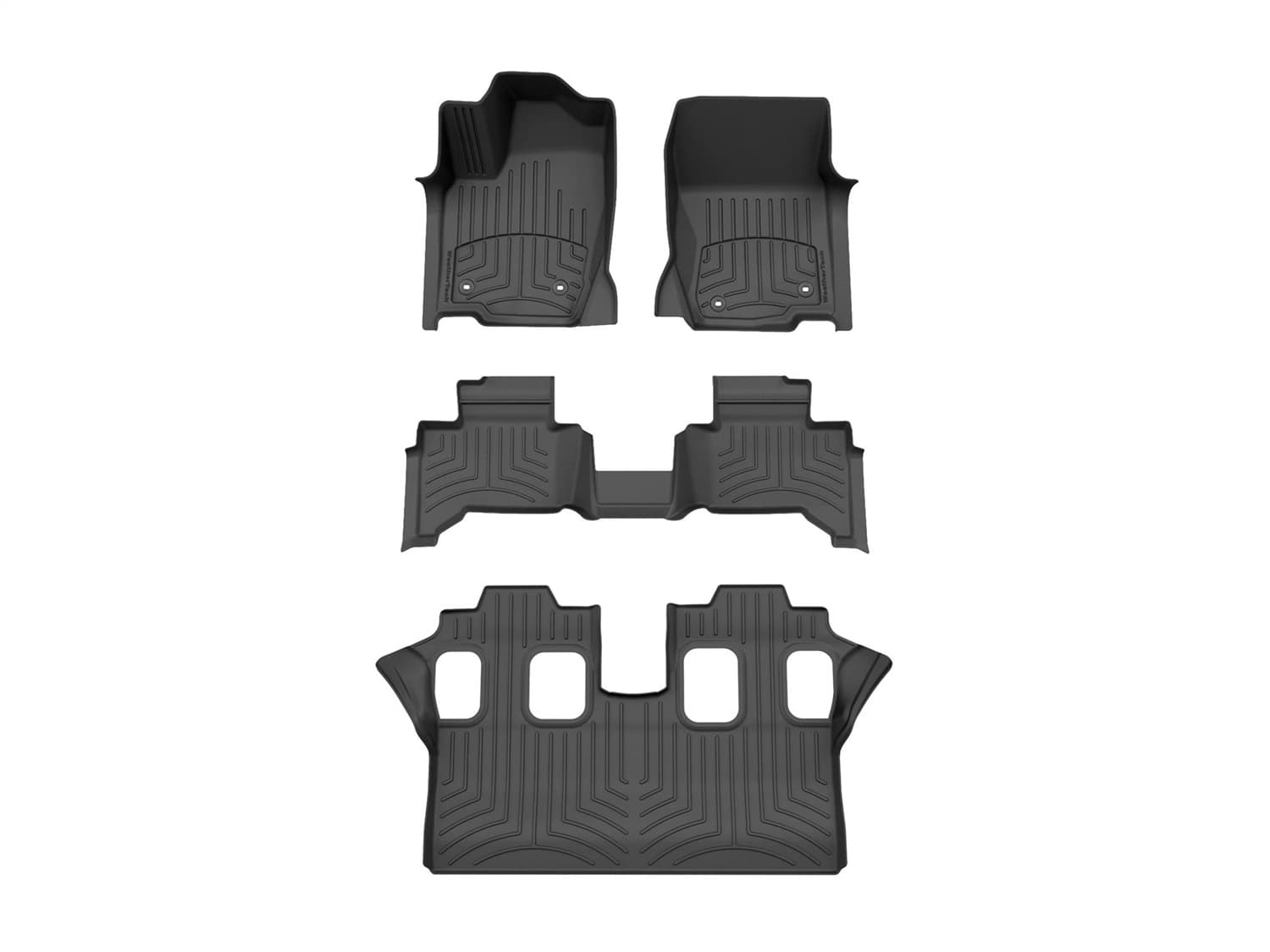 Weathertech - 441874-1-2-4IM - Front Rear and Third Row - Floor Mat Set image 1