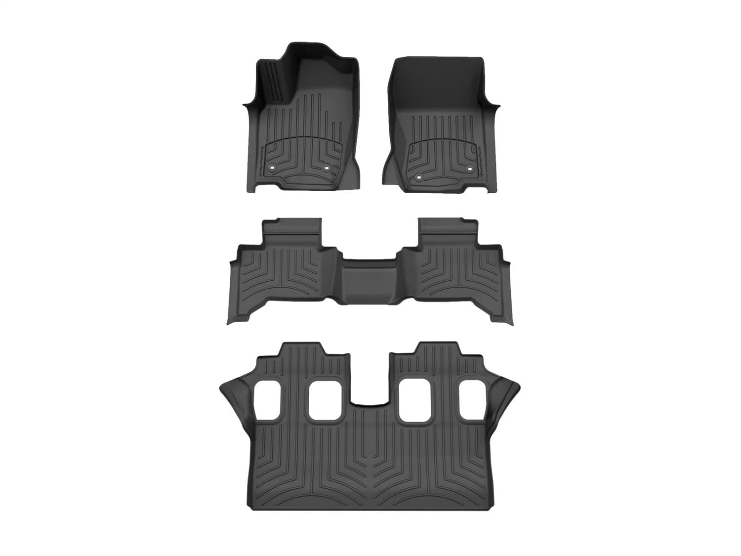 Weathertech - 441874-1-3-4IM - Front Rear and Third Row - Floor Mat Set image 1