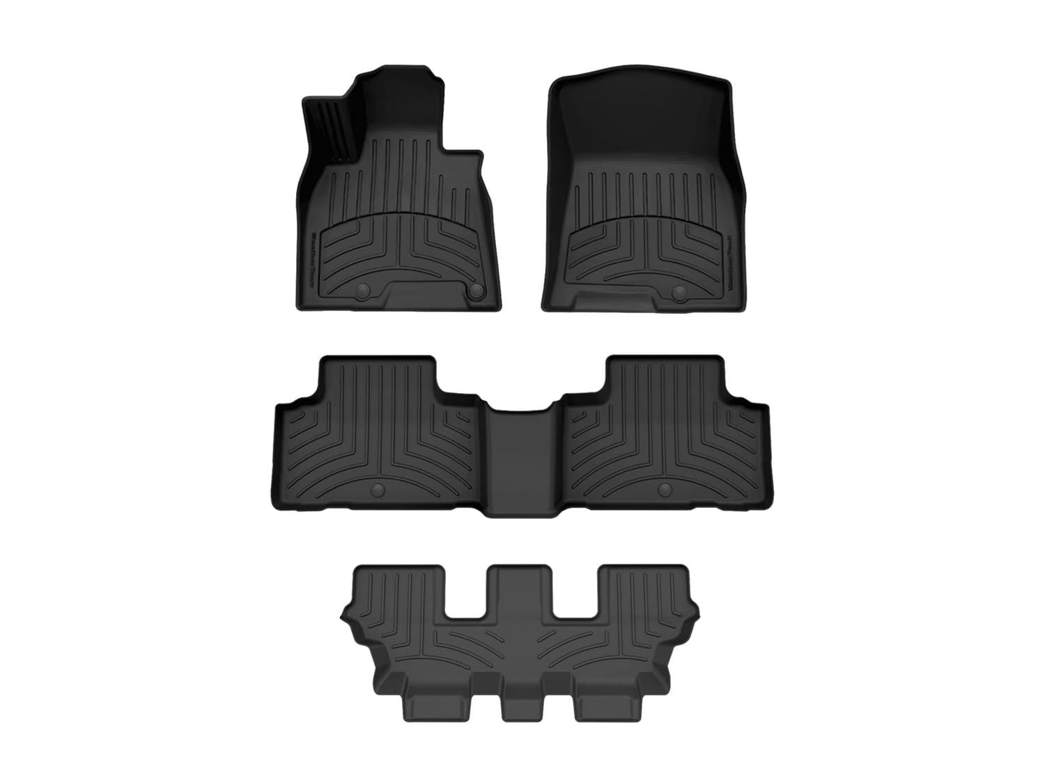 Weathertech - 441896-1-2-4416213IM - Front Rear and Third Row - Floor Mat Set image 1