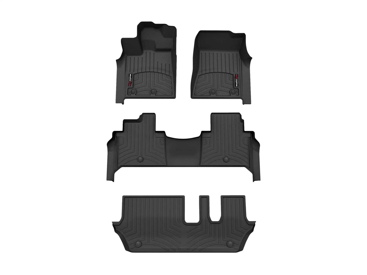 Weathertech - 441905-1-2-5 - Front Rear and Third Row - Floor Mat Set image 1