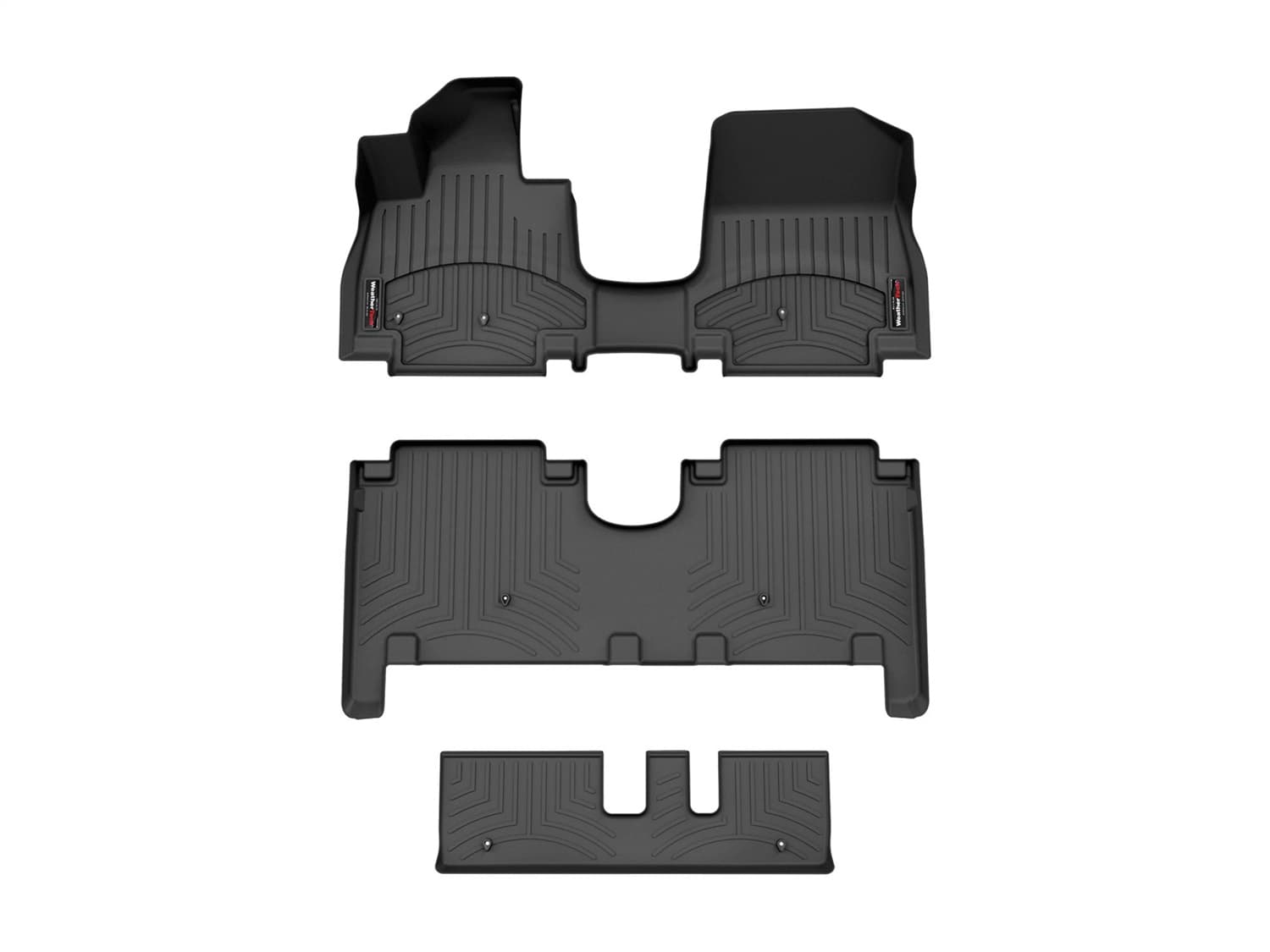 Weathertech - 441946-1-2-3 - Front Rear and Third Row - Floor Mat Set image 1