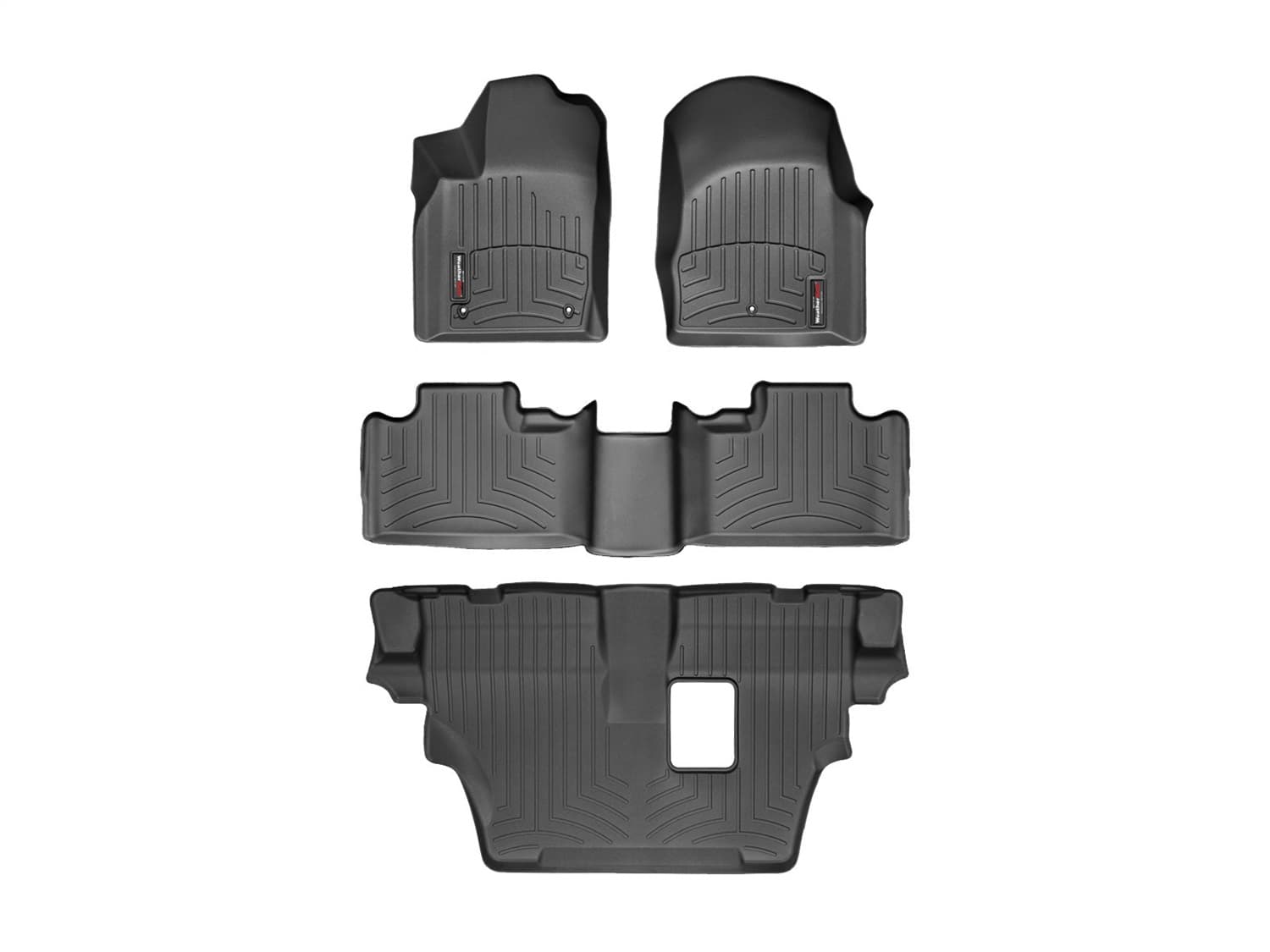 Weathertech - 44324-1-2-3 - Front Rear and Third Row - Floor Mat Set image 1