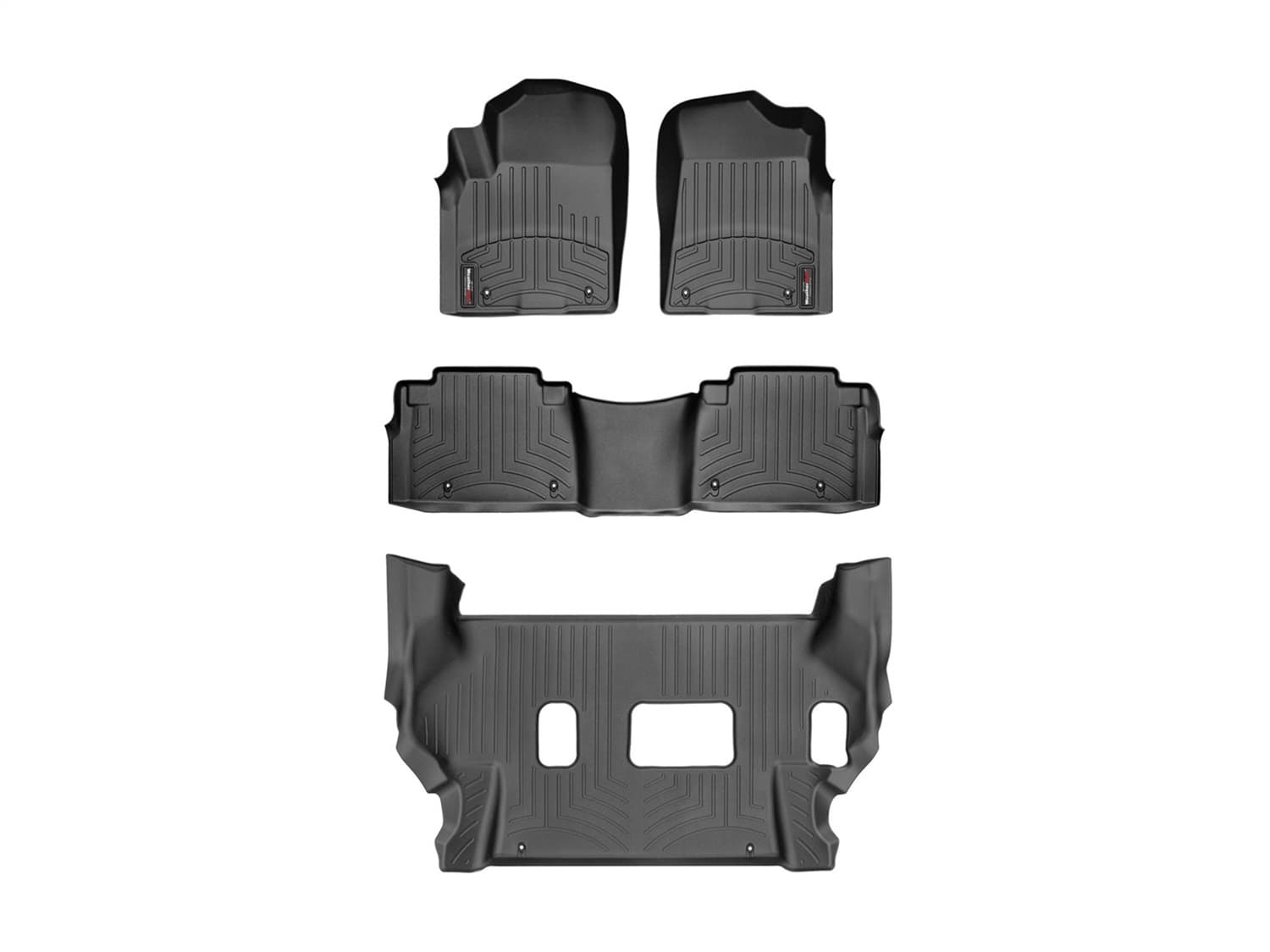 Weathertech - 44336-1-2-449562 - Front Rear and Third Row - Floor Mat Set image 1