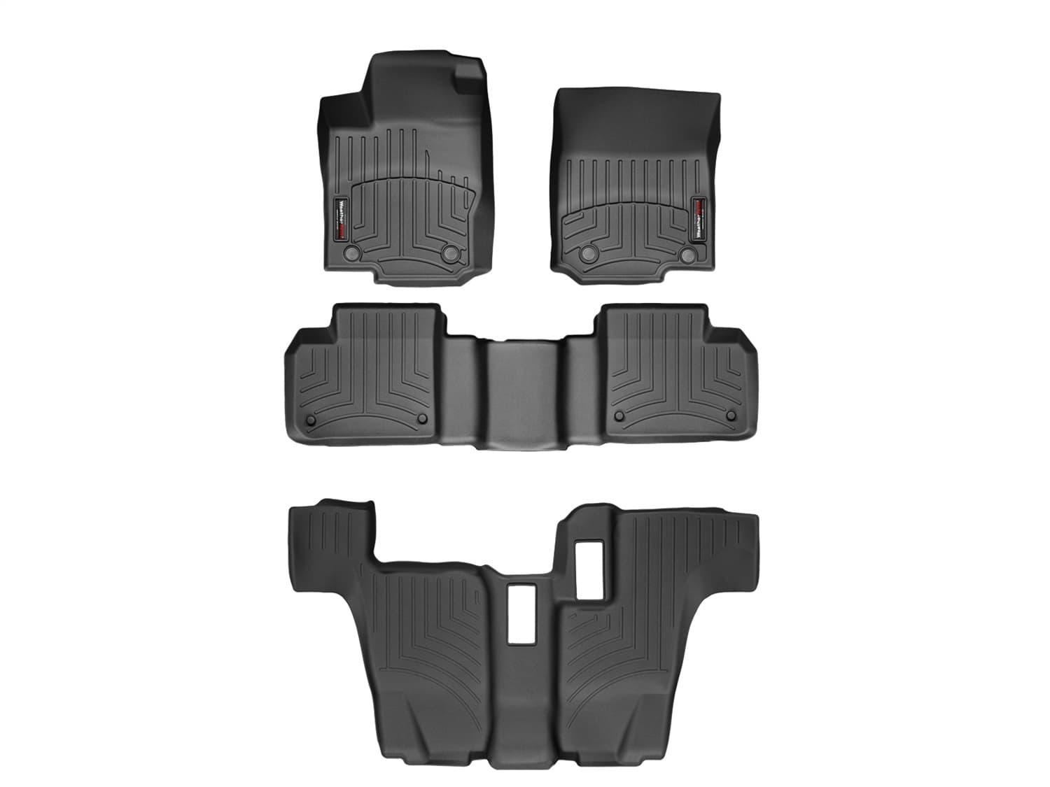 Weathertech - 44401-1-2-3 - Front Rear and Third Row - Floor Mat Set image 1