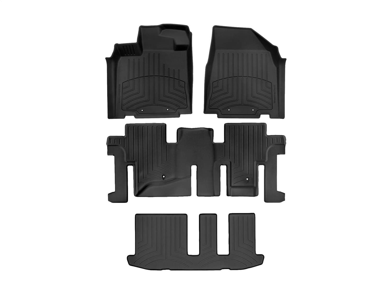 Weathertech - 44445-1-2-3IM - Front Rear and Third Row - Floor Mat Set image 1