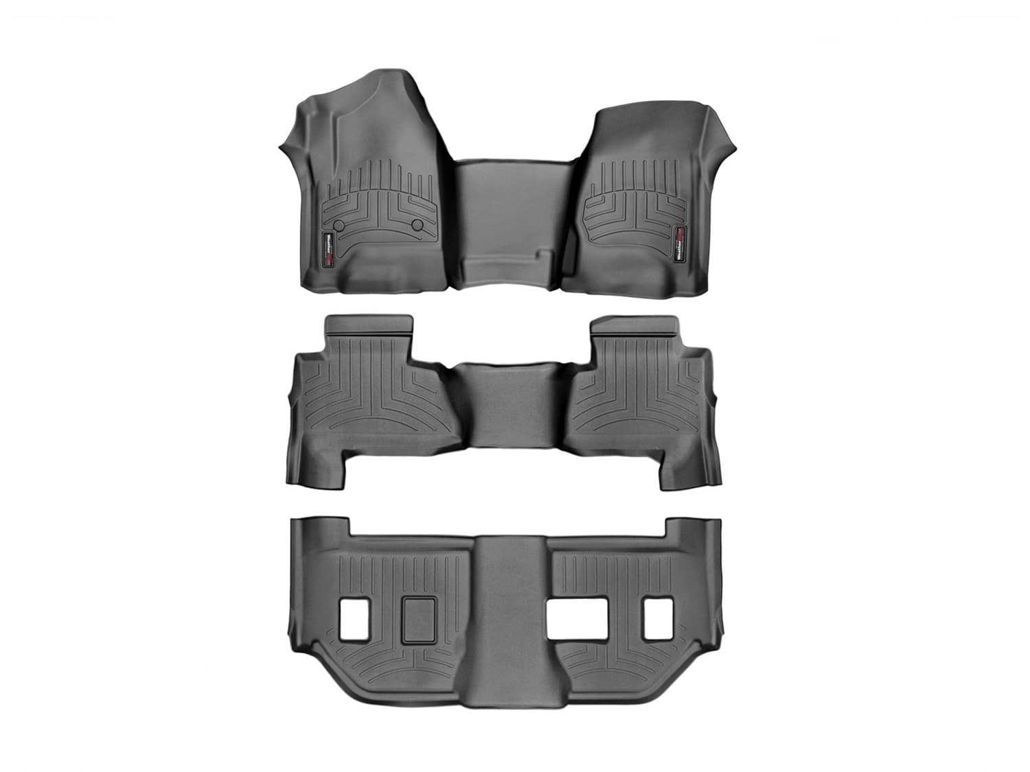 Weathertech - 445431-44607-8-9 - Front Rear and Third Row - Floor Mat Set image 1