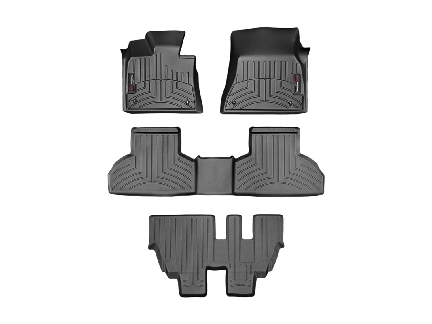 Weathertech - 44559-1-2-3 - Front Rear and Third Row - Floor Mat Set image 1