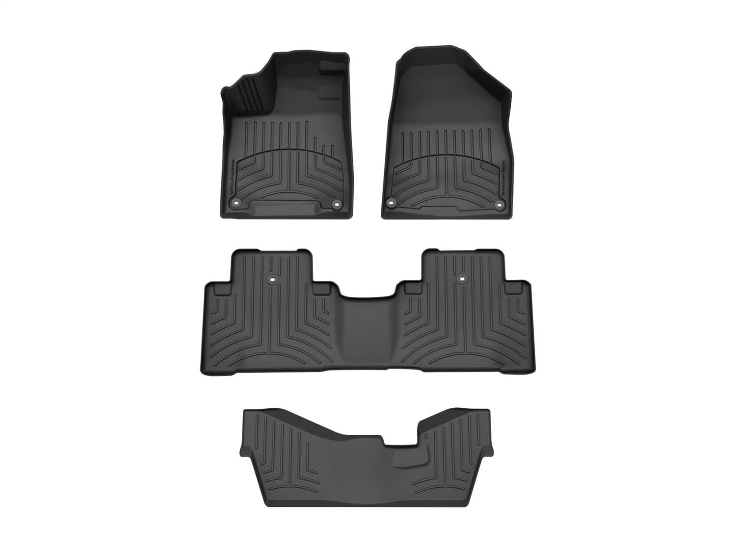 Weathertech - 44576-1-2-3IM - Front Rear and Third Row - Floor Mat Set image 1