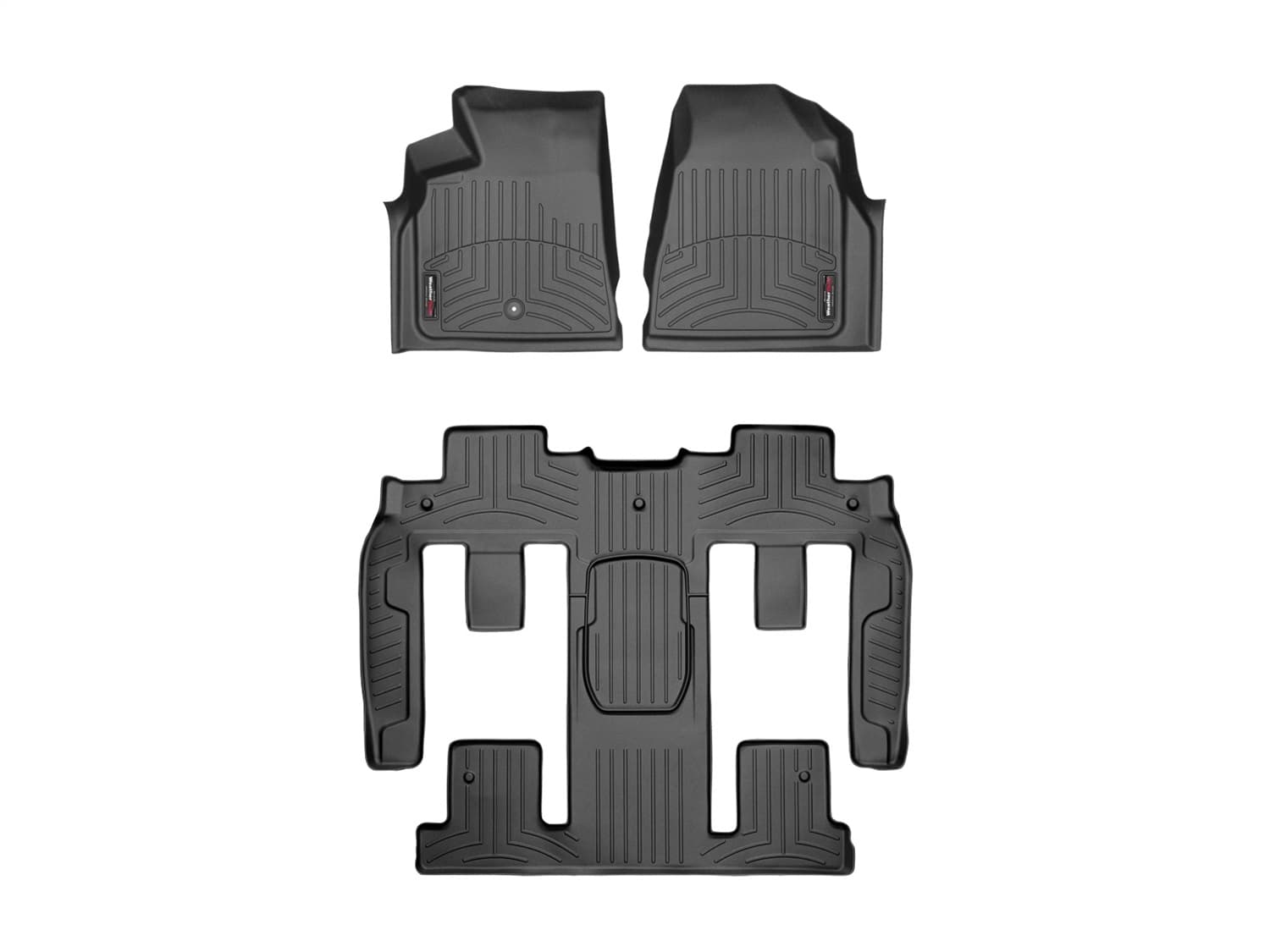 Weathertech - 447021-441114 - Front Rear and Third Row - Floor Mat Set image 1