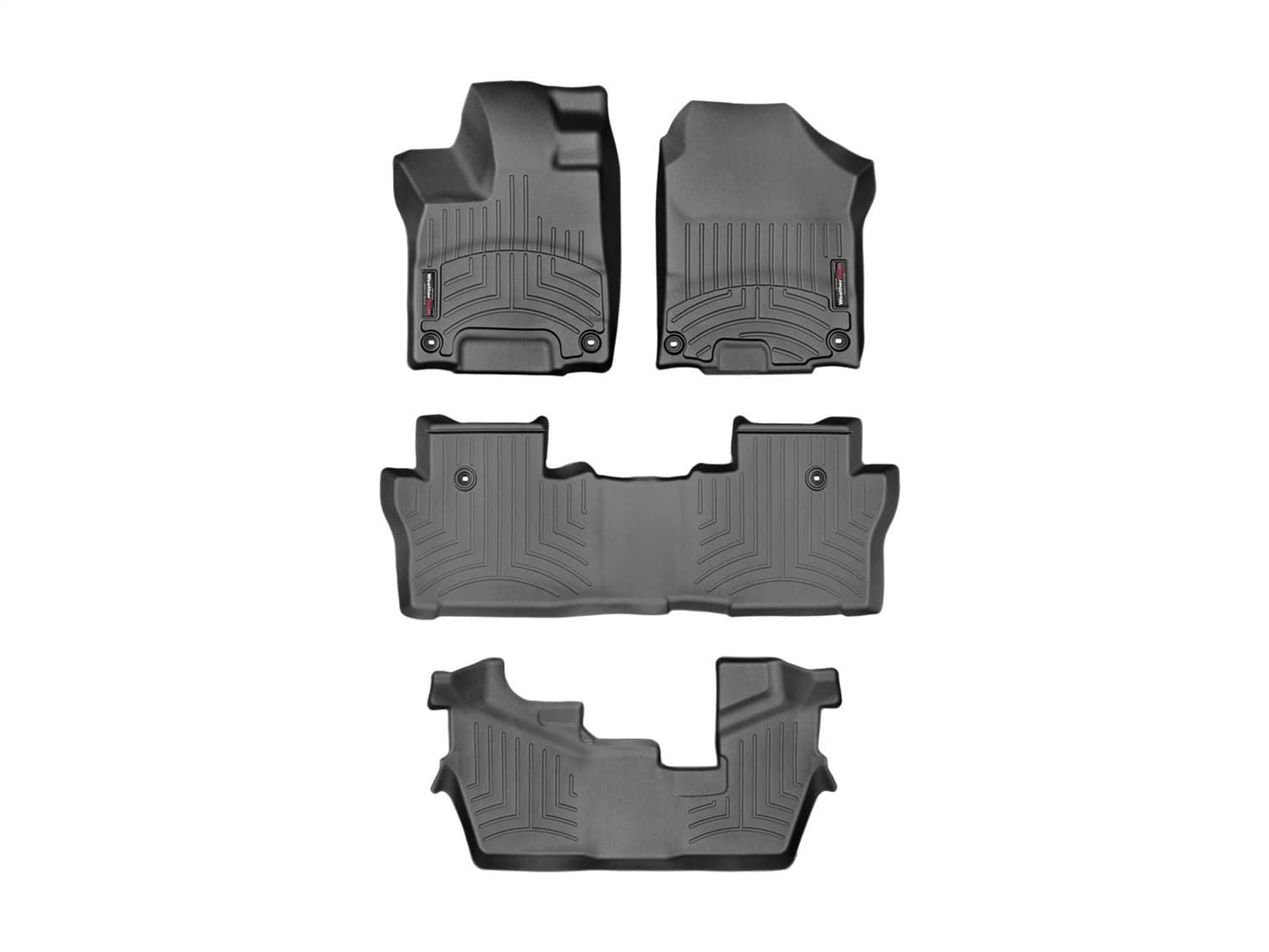 Weathertech - 44839-1-2-3 - Front Rear and Third Row - Floor Mat Set image 1