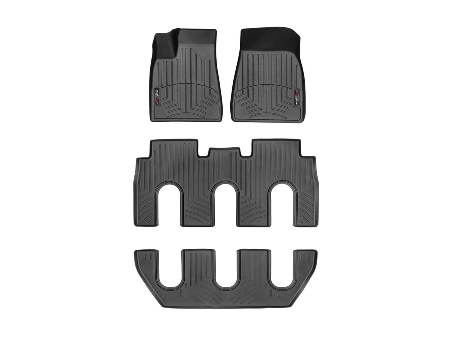 Weathertech - 44869-1-2-5 - Front Rear and Third Row - Floor Mat Set image 1