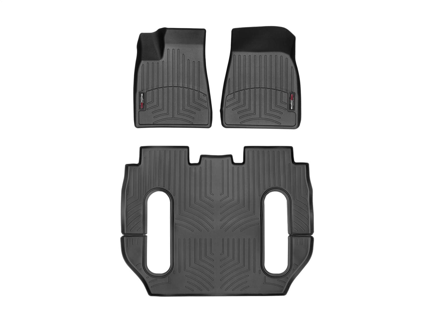 Weathertech - 44869-1-4 - Front Rear and Third Row - Floor Mat Set image 1