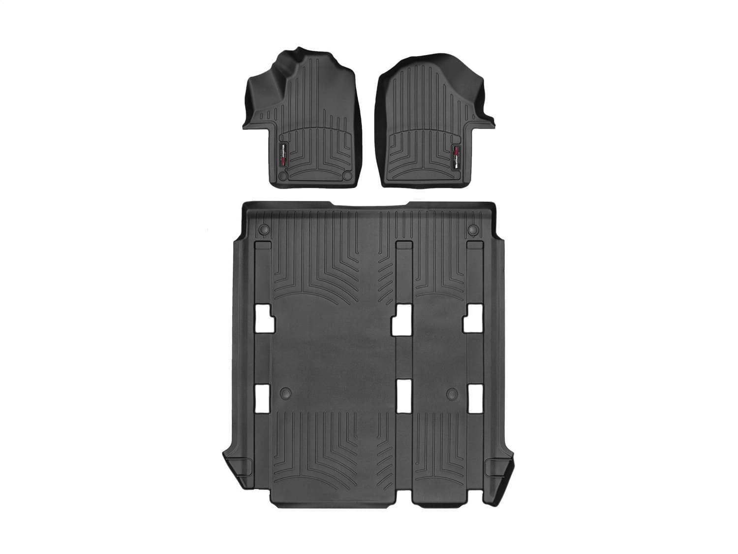 Weathertech - 44873-1-2 - Front Rear and Third Row - Floor Mat Set image 1