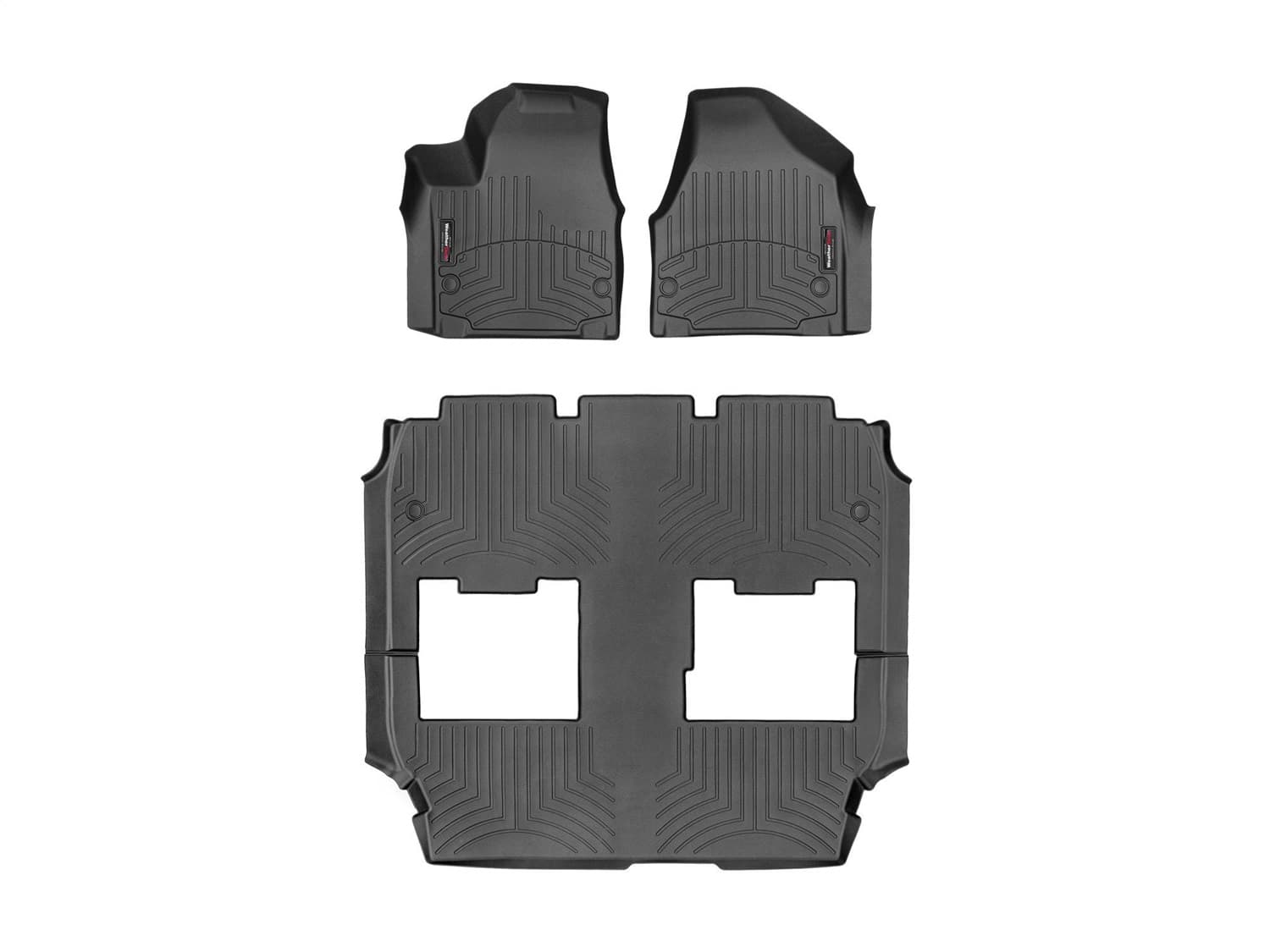 Weathertech - 44945-1-3 - Front Rear and Third Row - Floor Mat Set image 1