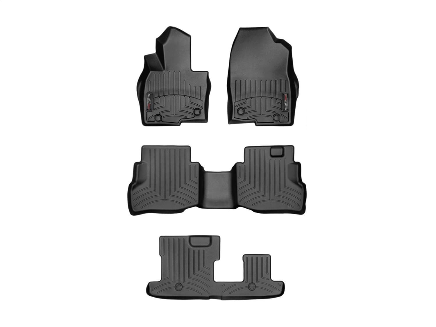 Weathertech - 44972-1-2-3 - Front Rear and Third Row - Floor Mat Set image 1