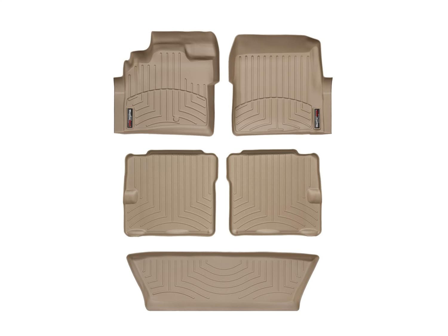 Weathertech - 45094-1-2-3 - Front Rear and Third Row - Floor Mat Set image 1