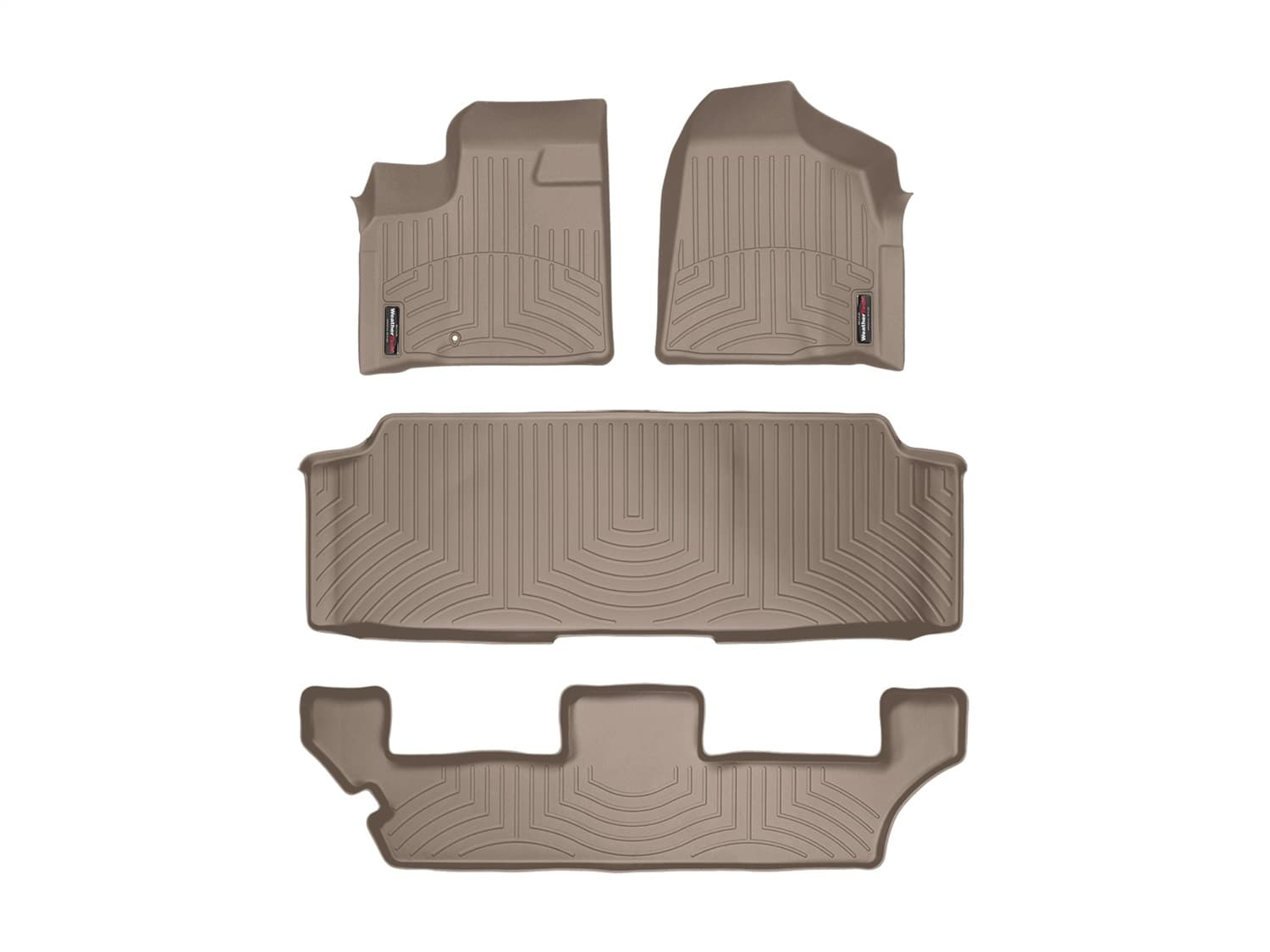Weathertech - 451411-450272-3 - Front Rear and Third Row - Floor Mat Set image 1